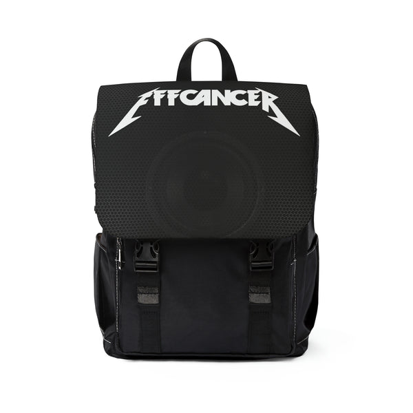 Metal Front Flap Backpack