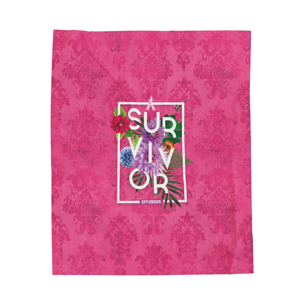 Floral Survival Plush Blanket