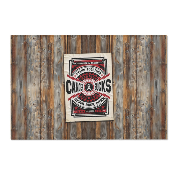 Cancer Sucks Street Area Rug