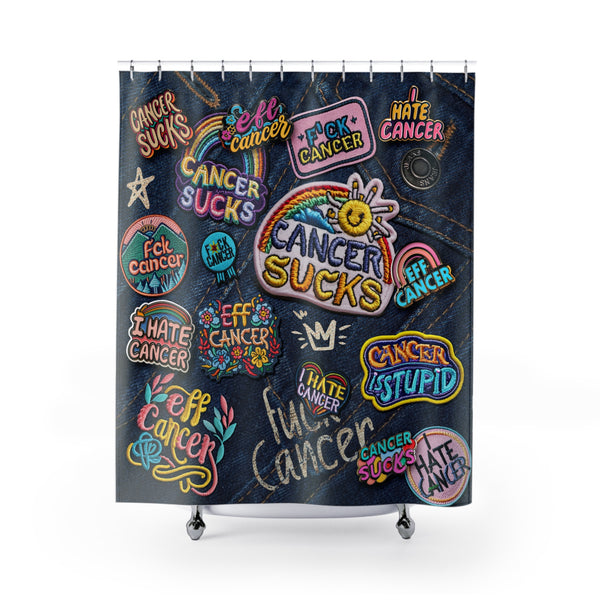 Patchy Shower Curtain