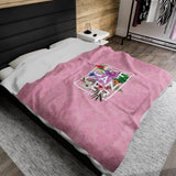 Floral Eff Plush Blanket