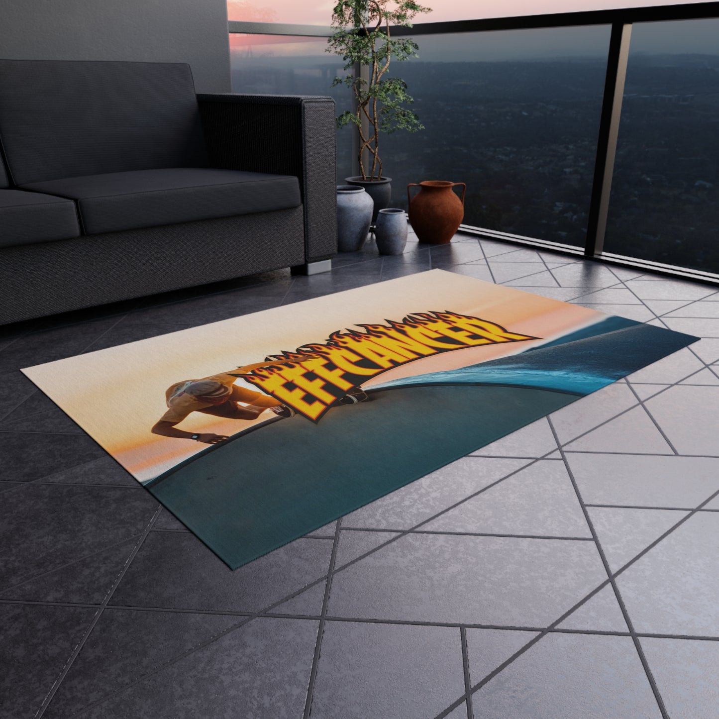 Thrashed Outdoor Rug