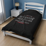 Vintage Warrior Plush Blanket
