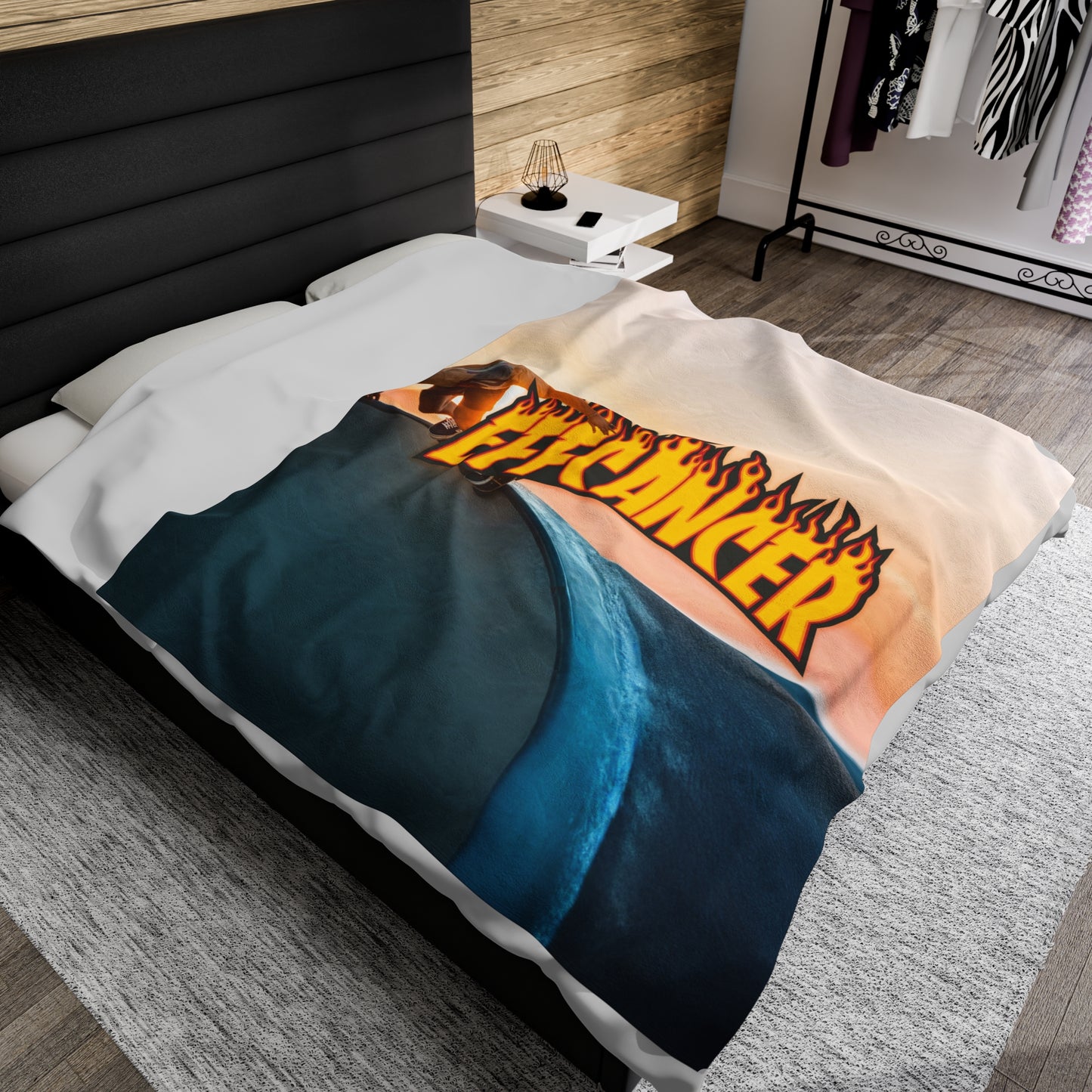 Thrashed Plush Blanket