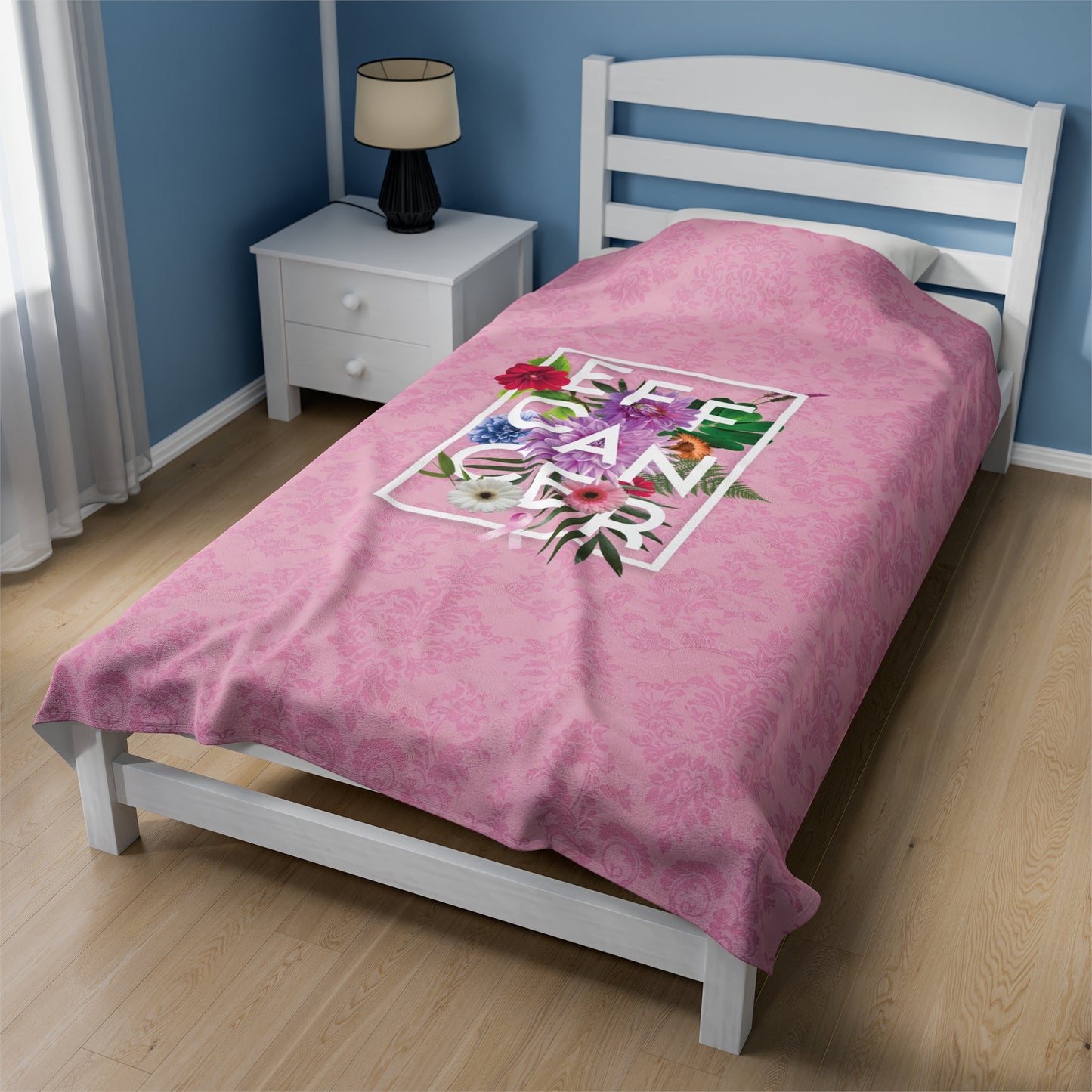 Floral Eff Plush Blanket