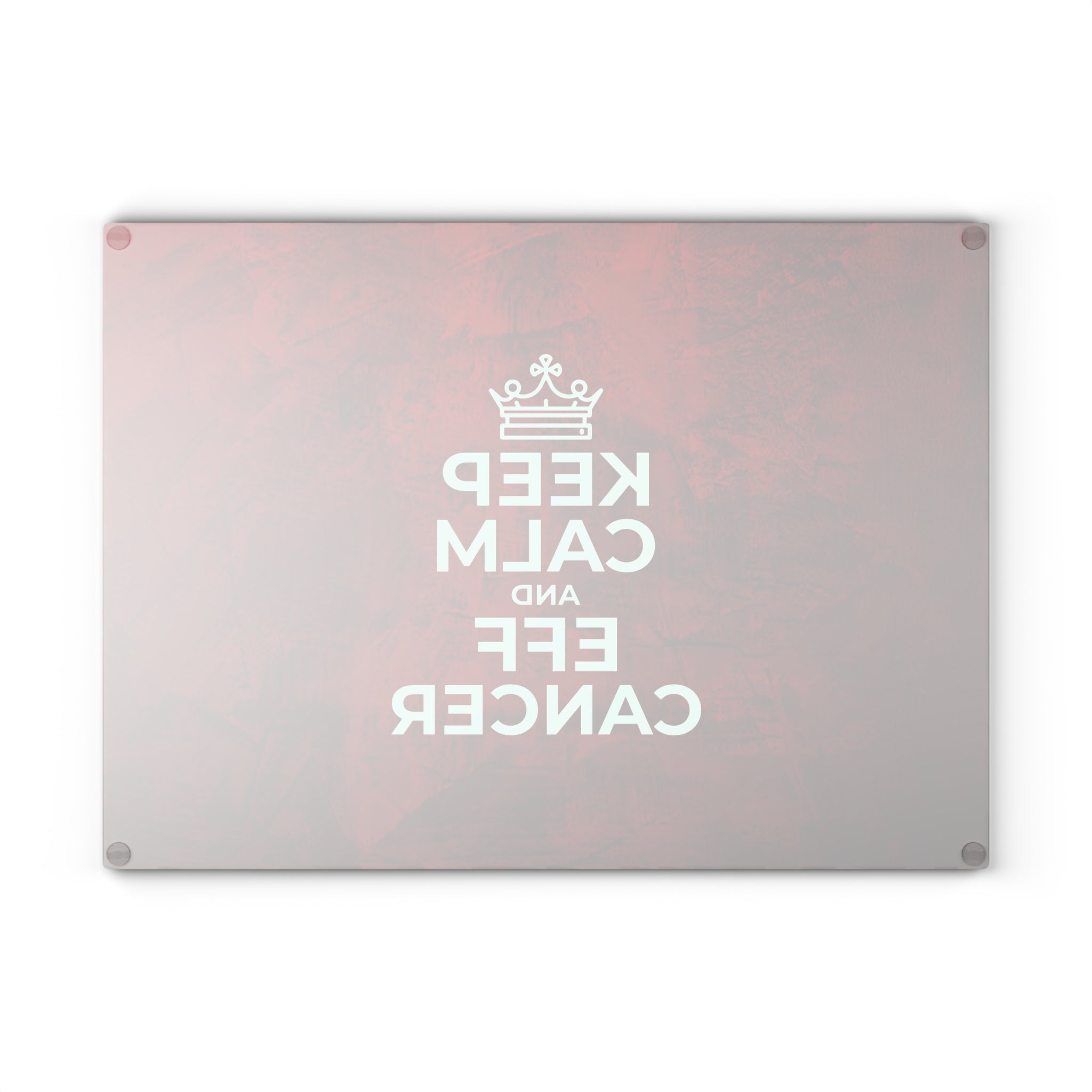Keep Calm Glass Cutting Board