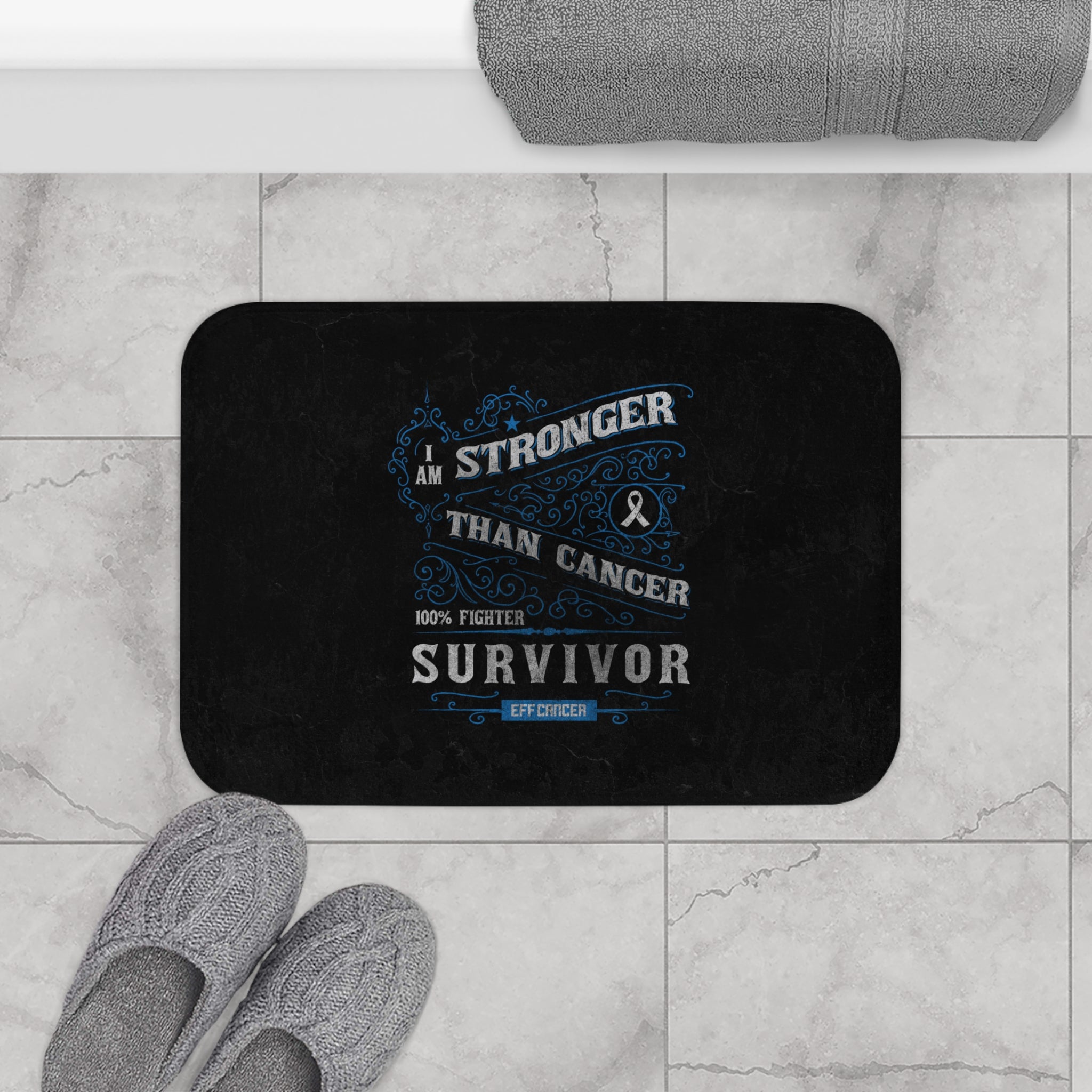 Vintage Stronger Bath Mat