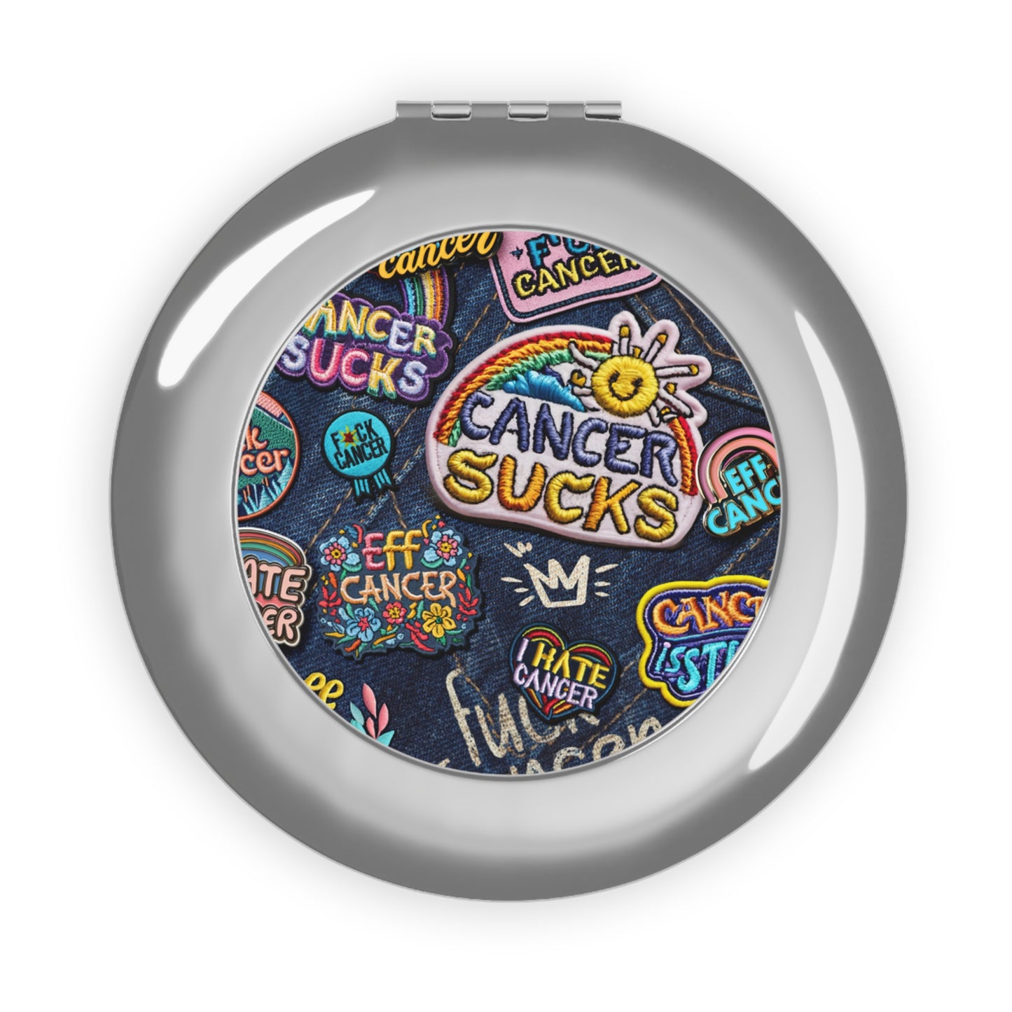 Patchy Travel Mirror