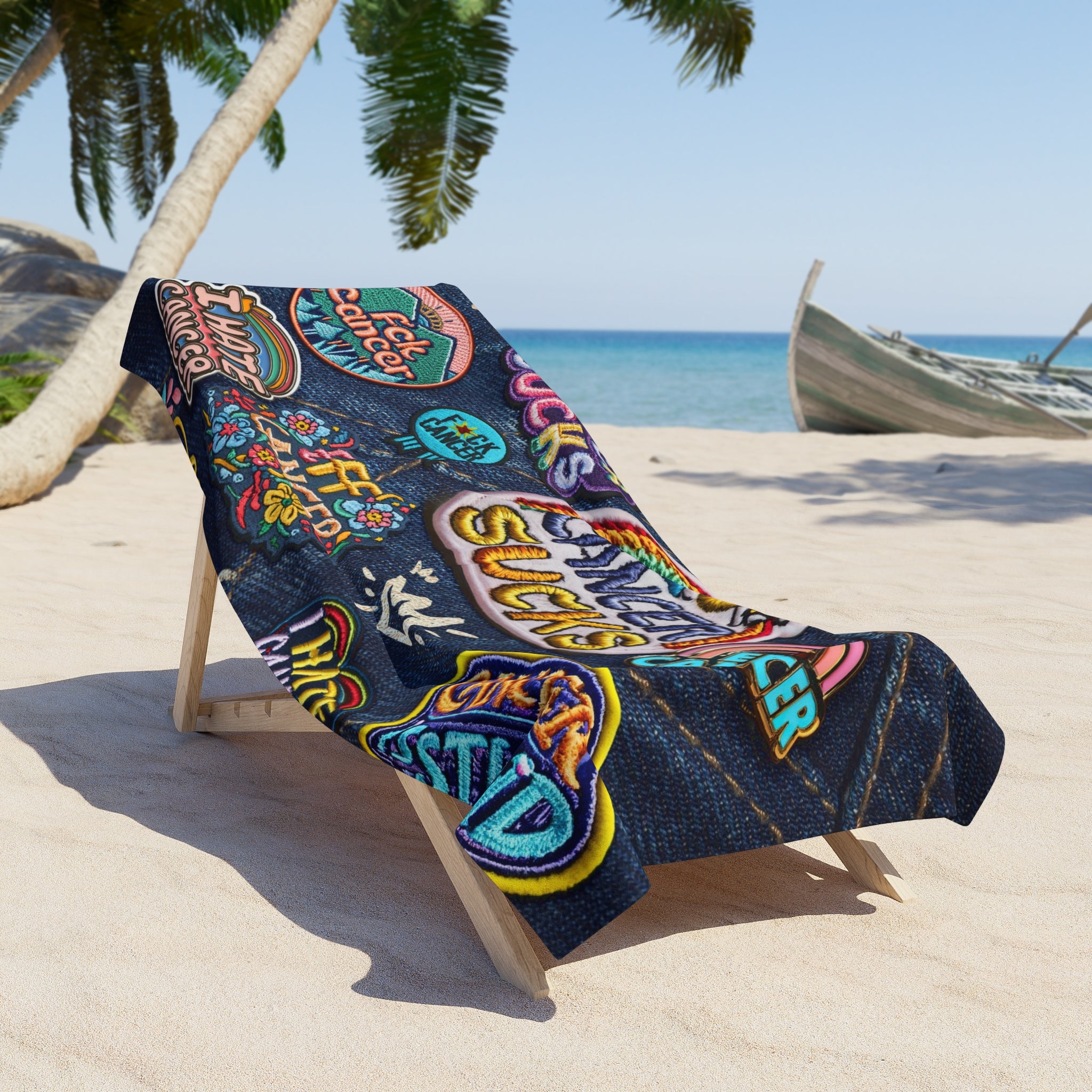 Patchy Beach Towel