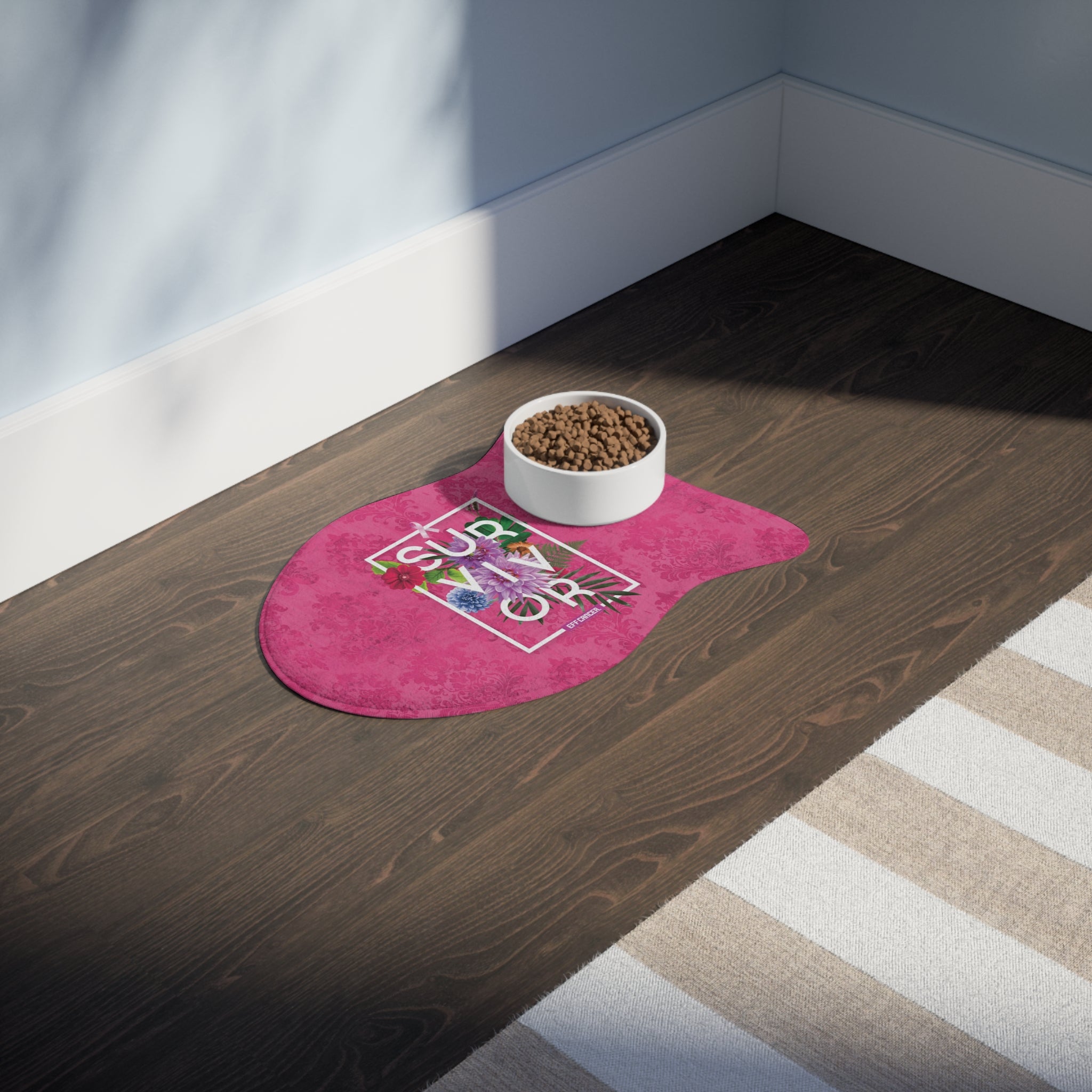 Floral Survival Feeding Mat
