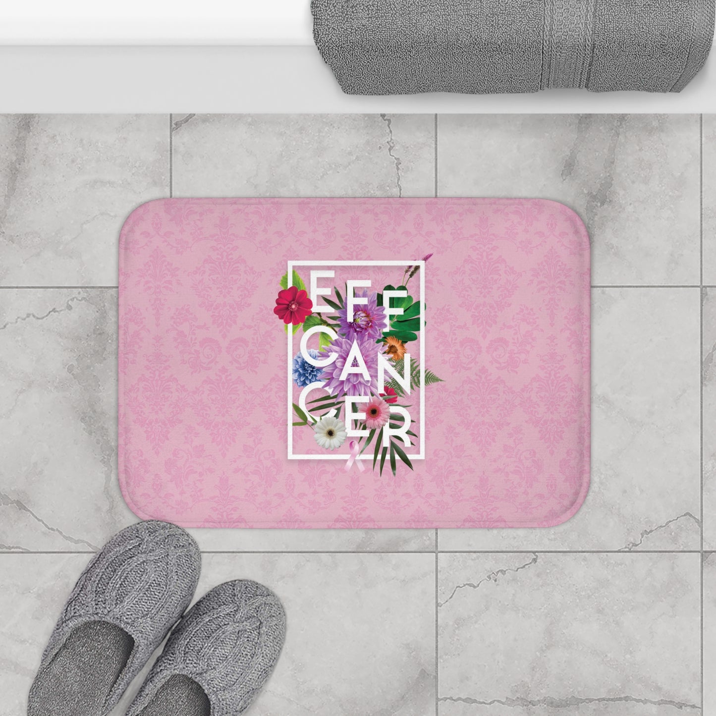 Floral Eff Bath Mat