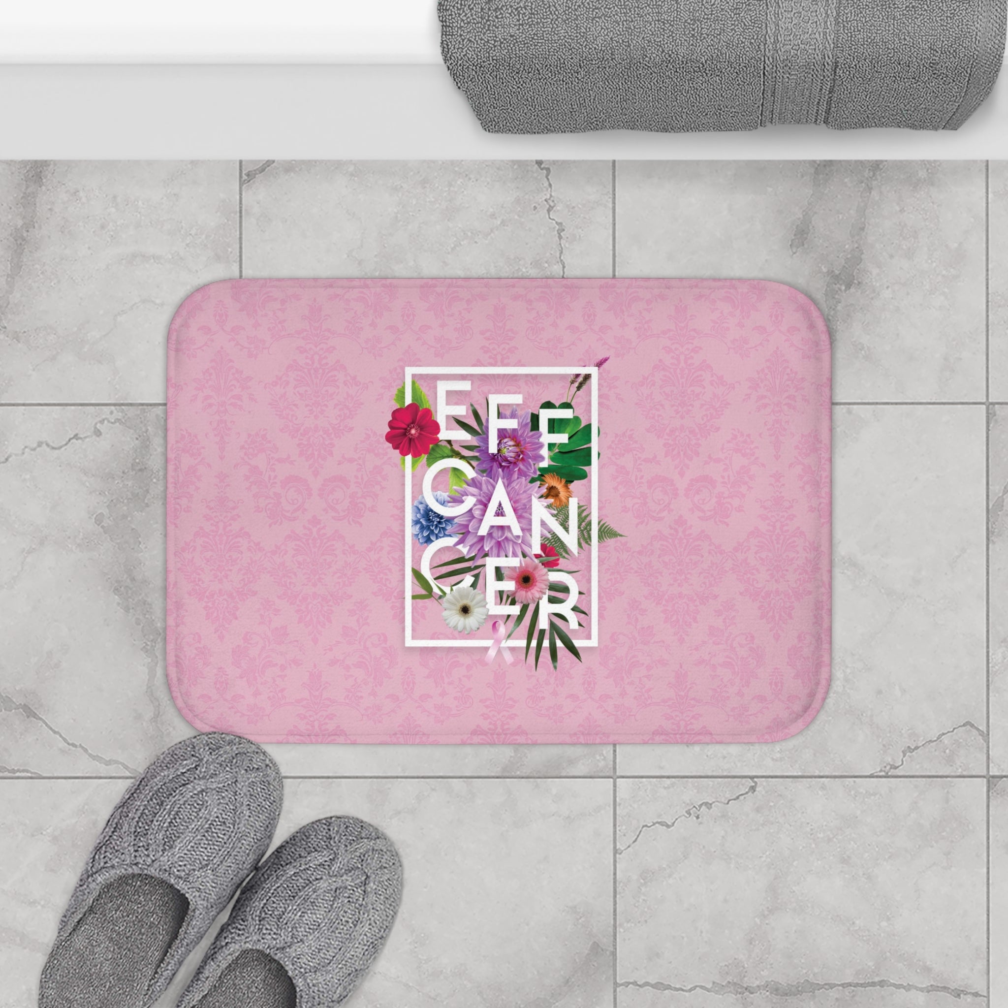 Floral Eff Bath Mat