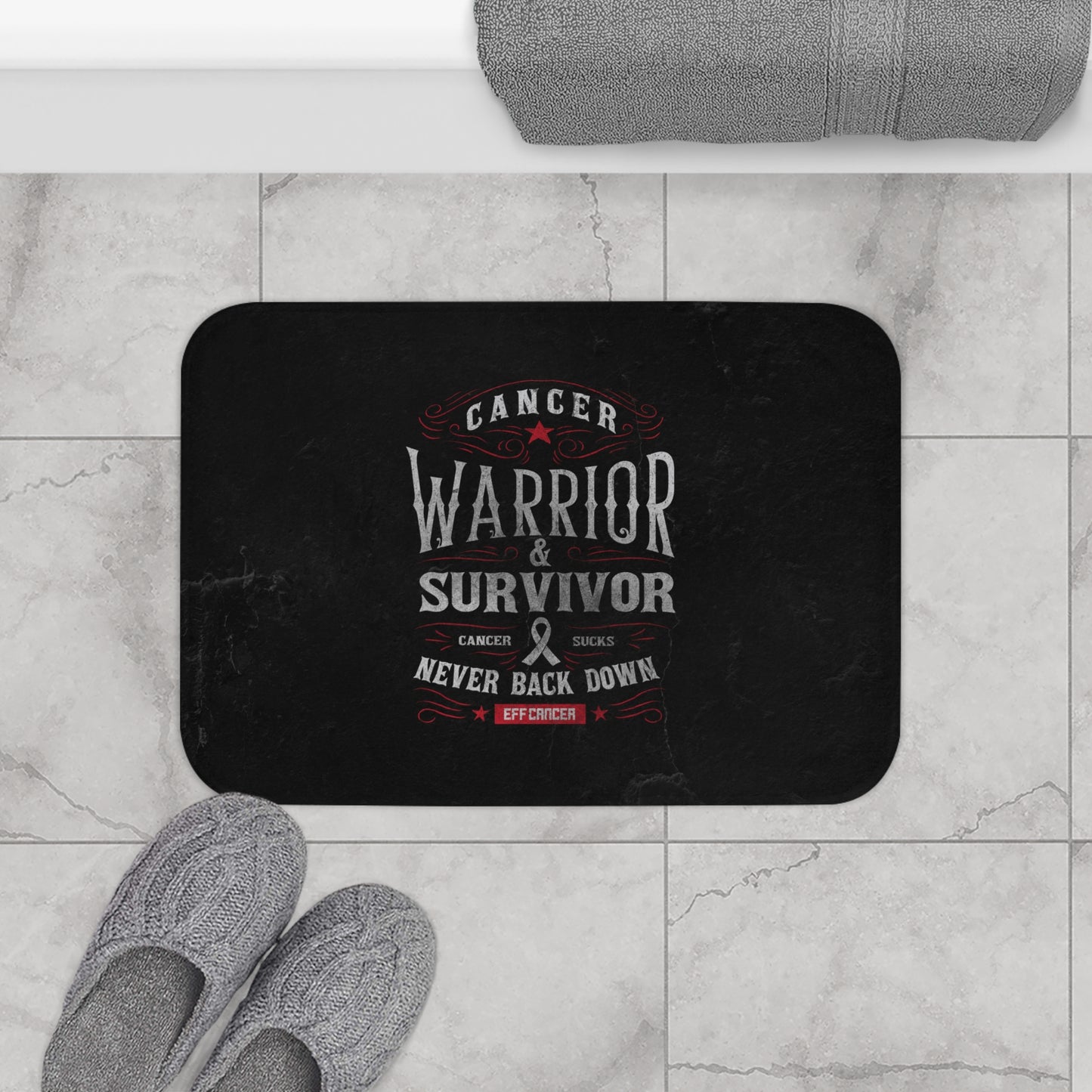 Vintage Warrior Bath Mat
