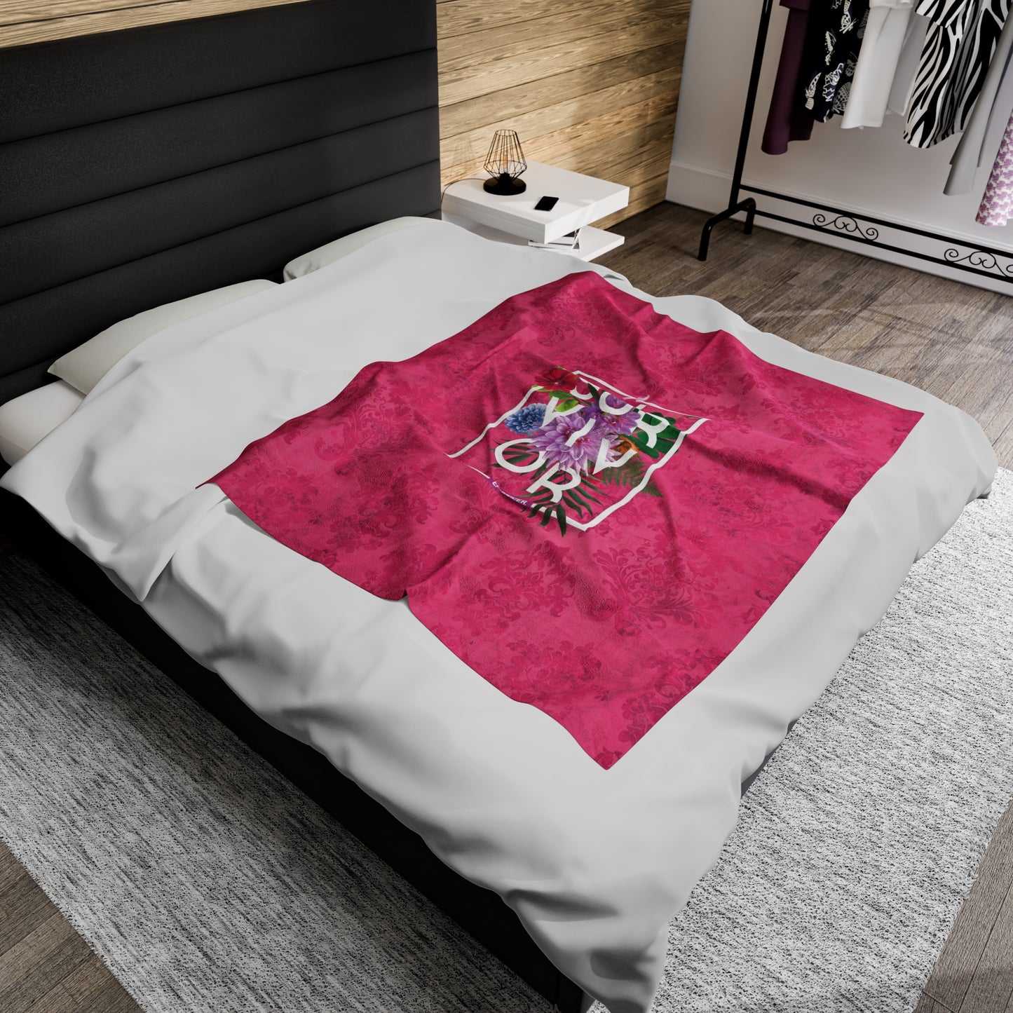 Floral Survival Plush Blanket
