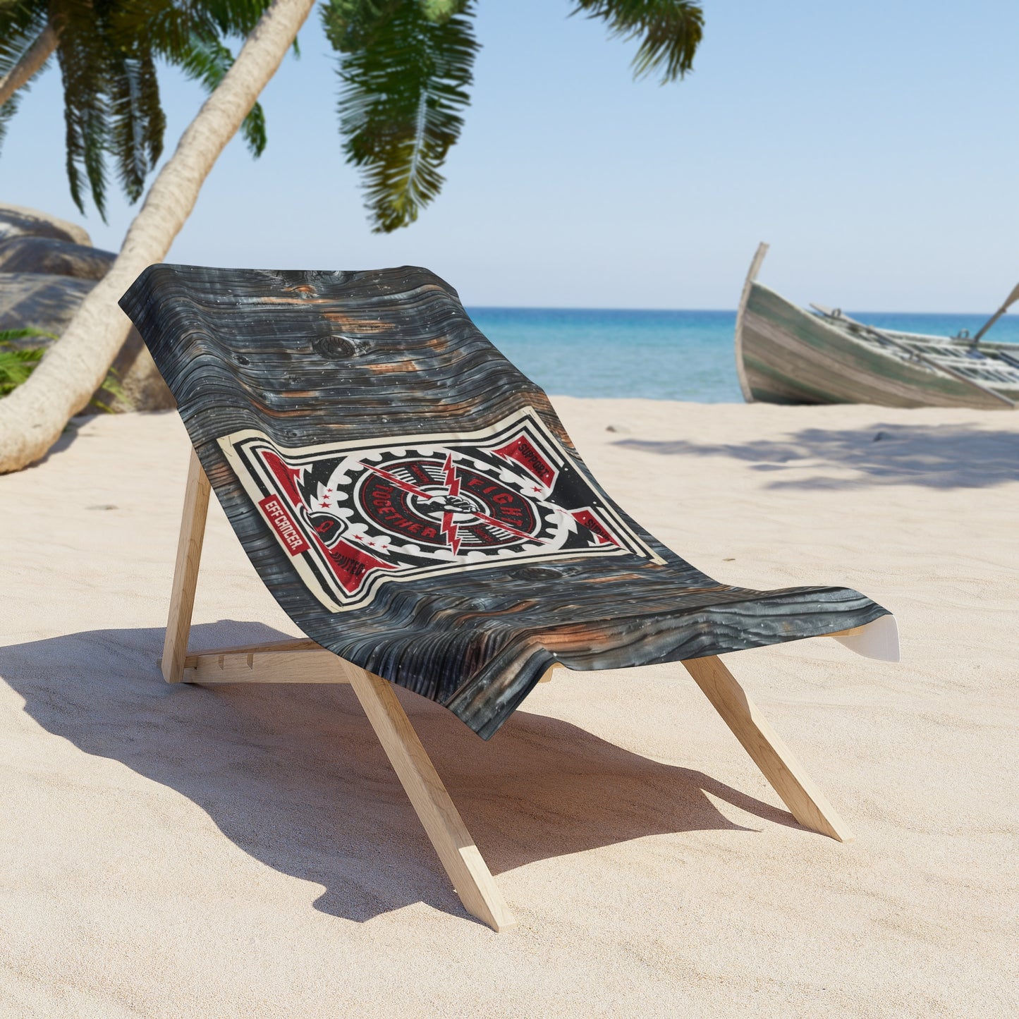 Fight Together Street Beach Towel