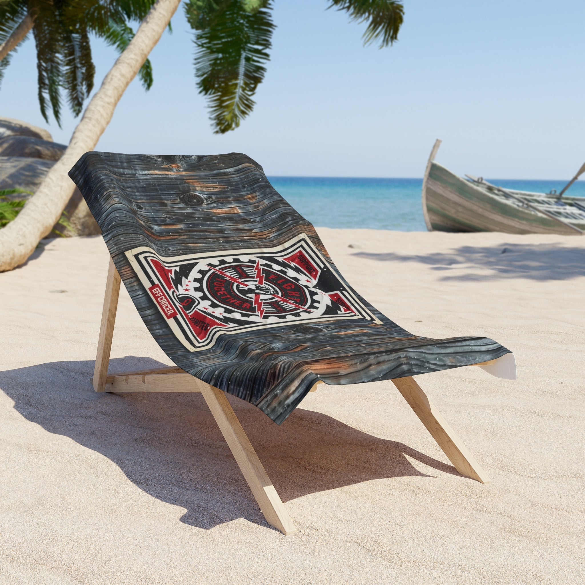 Fight Together Street Beach Towel