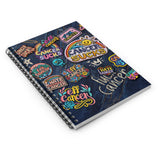 Patchy Spiral Notebook