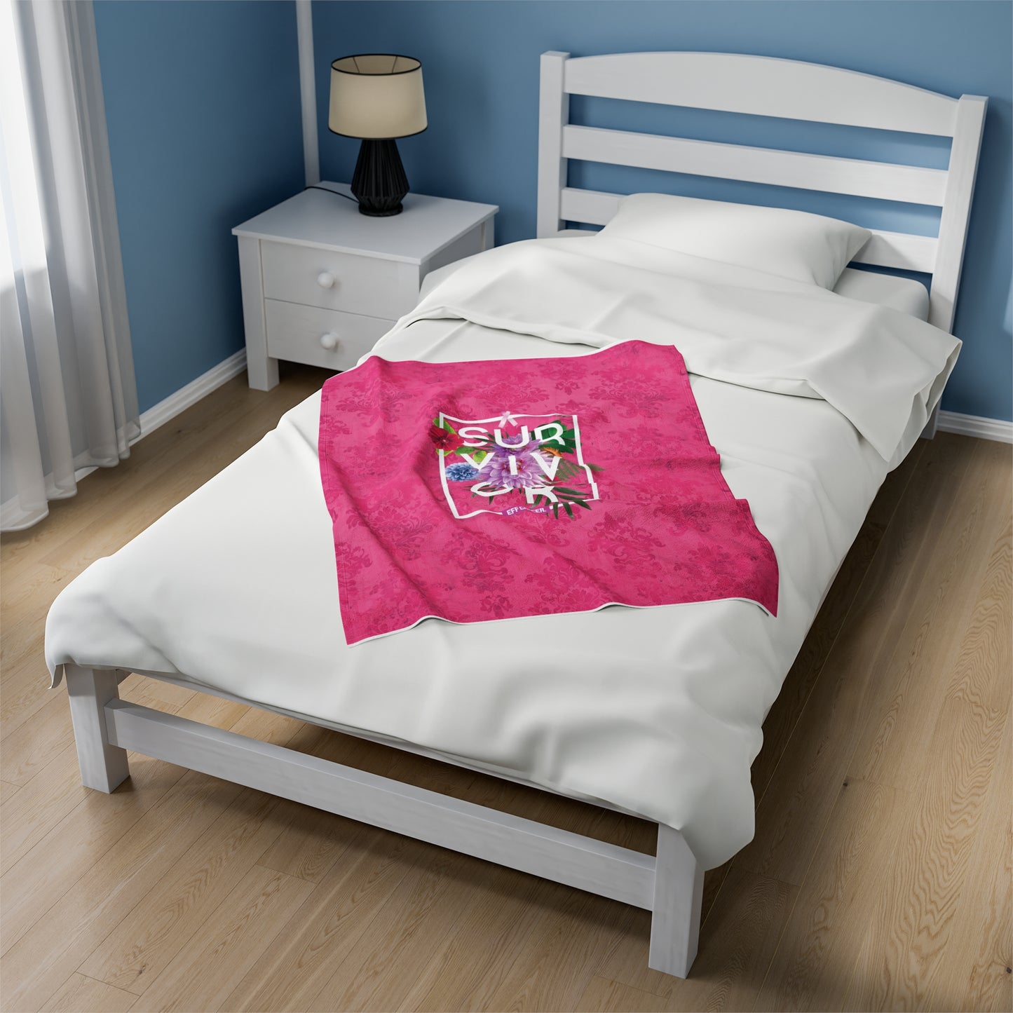 Floral Survival Plush Blanket