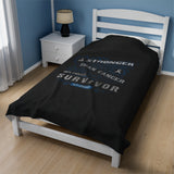Vintage Stronger Plush Blanket