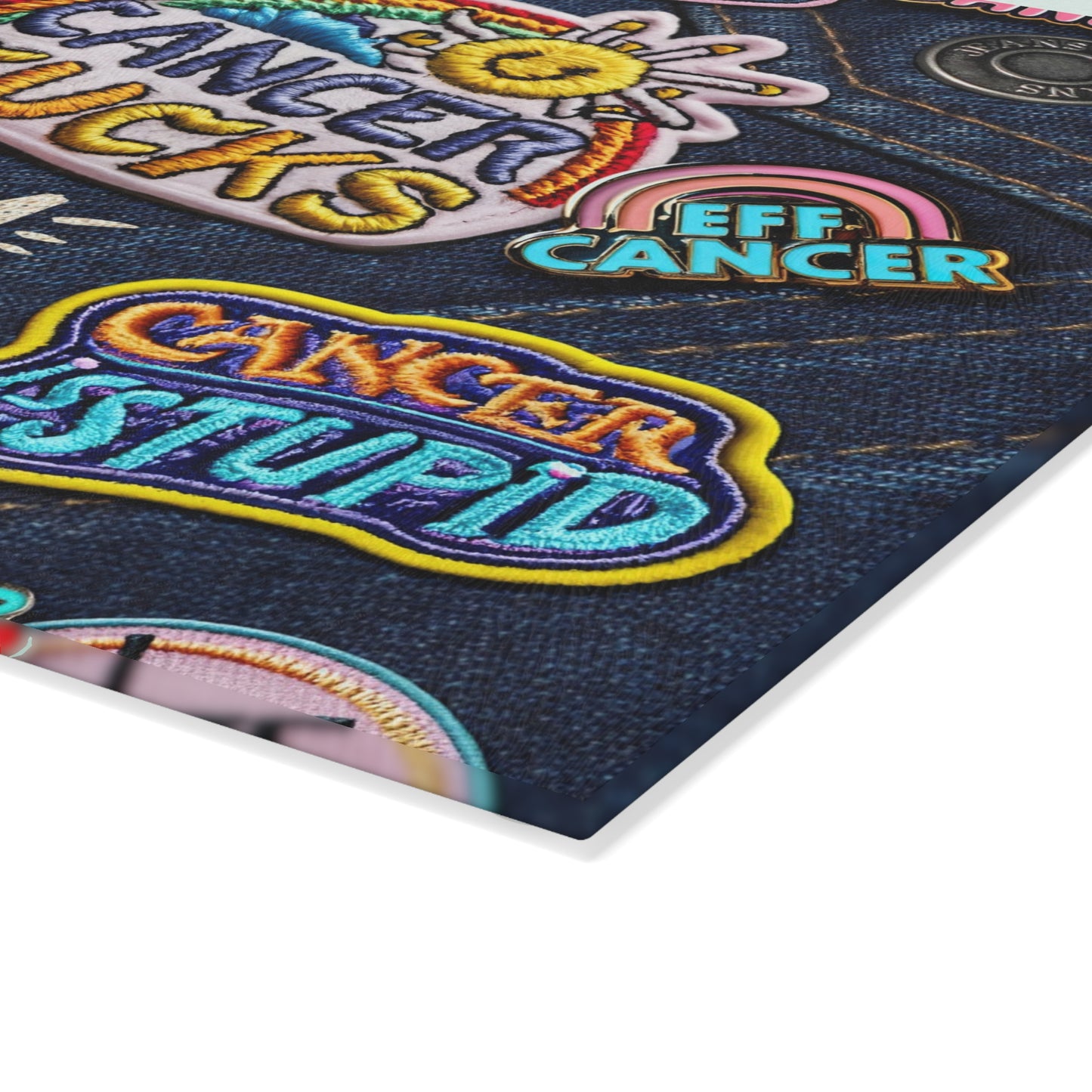 Patchy Glass Cutting Board