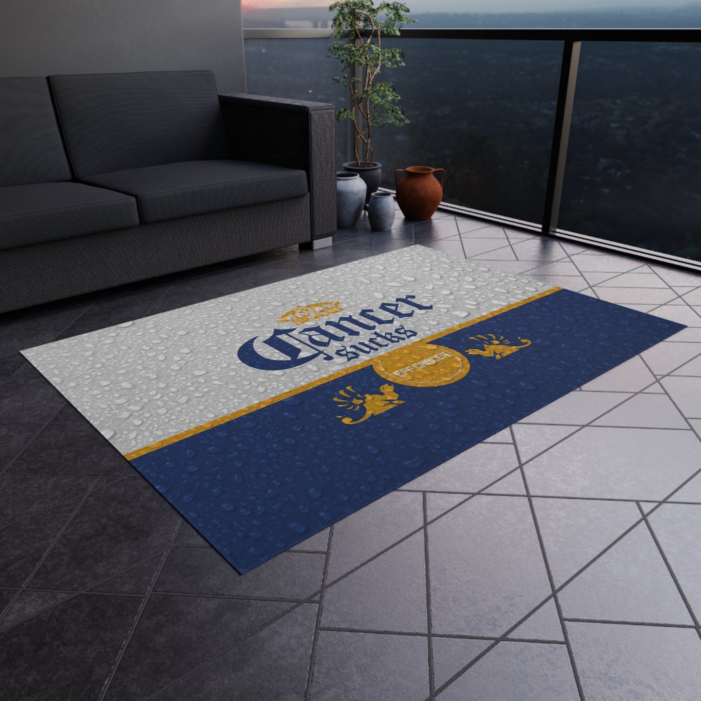 Cerveza Outdoor Rug