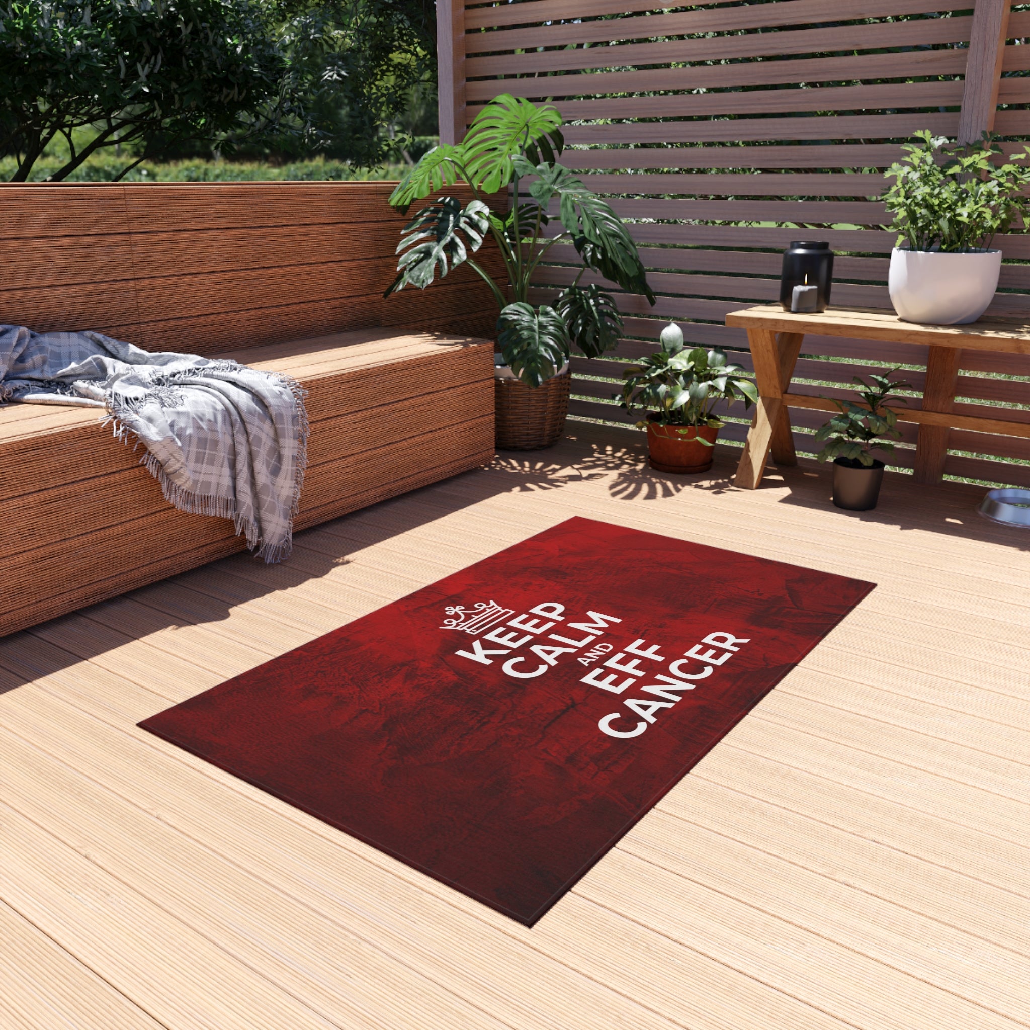 Keep Calm Outdoor Rug