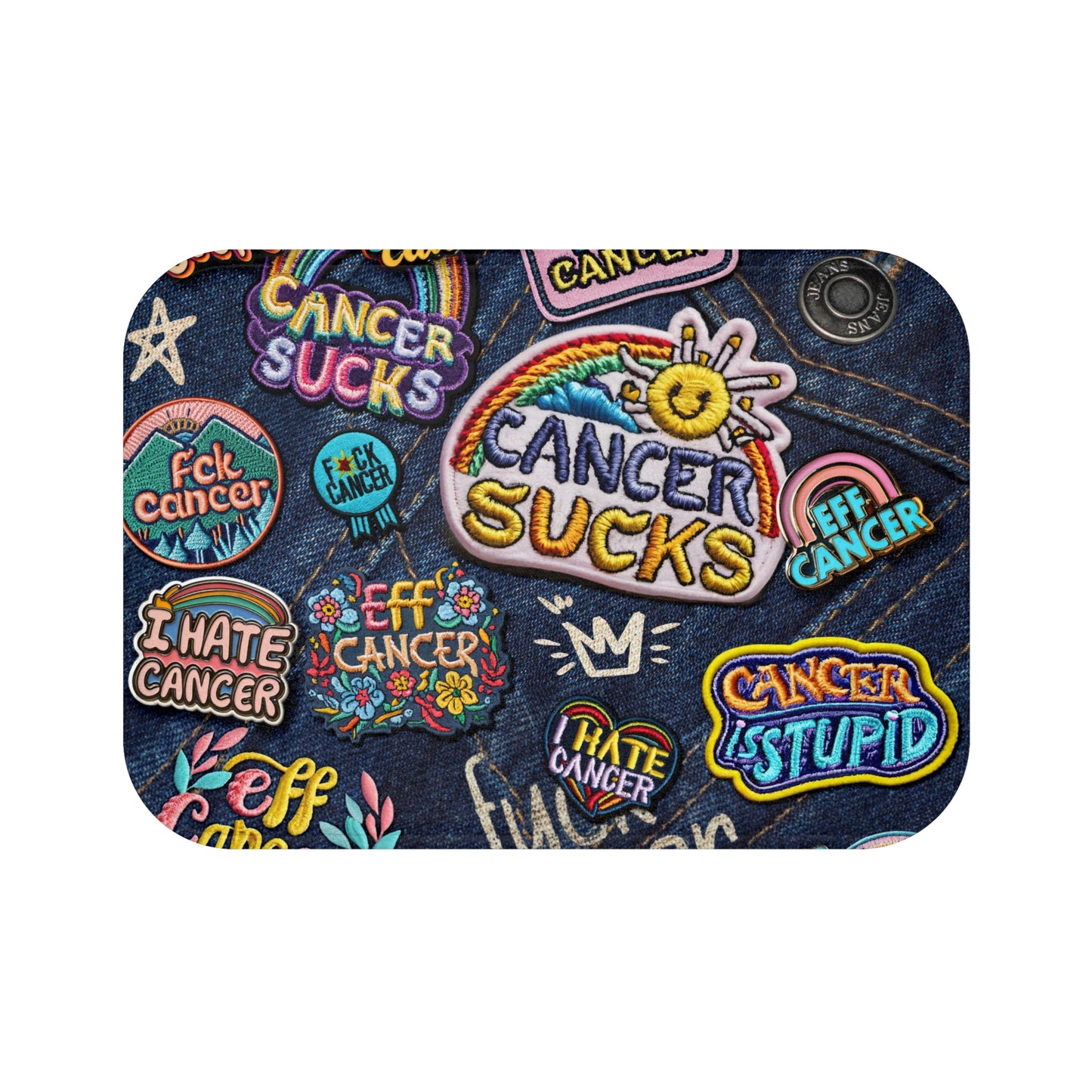 Patchy Bath Mat