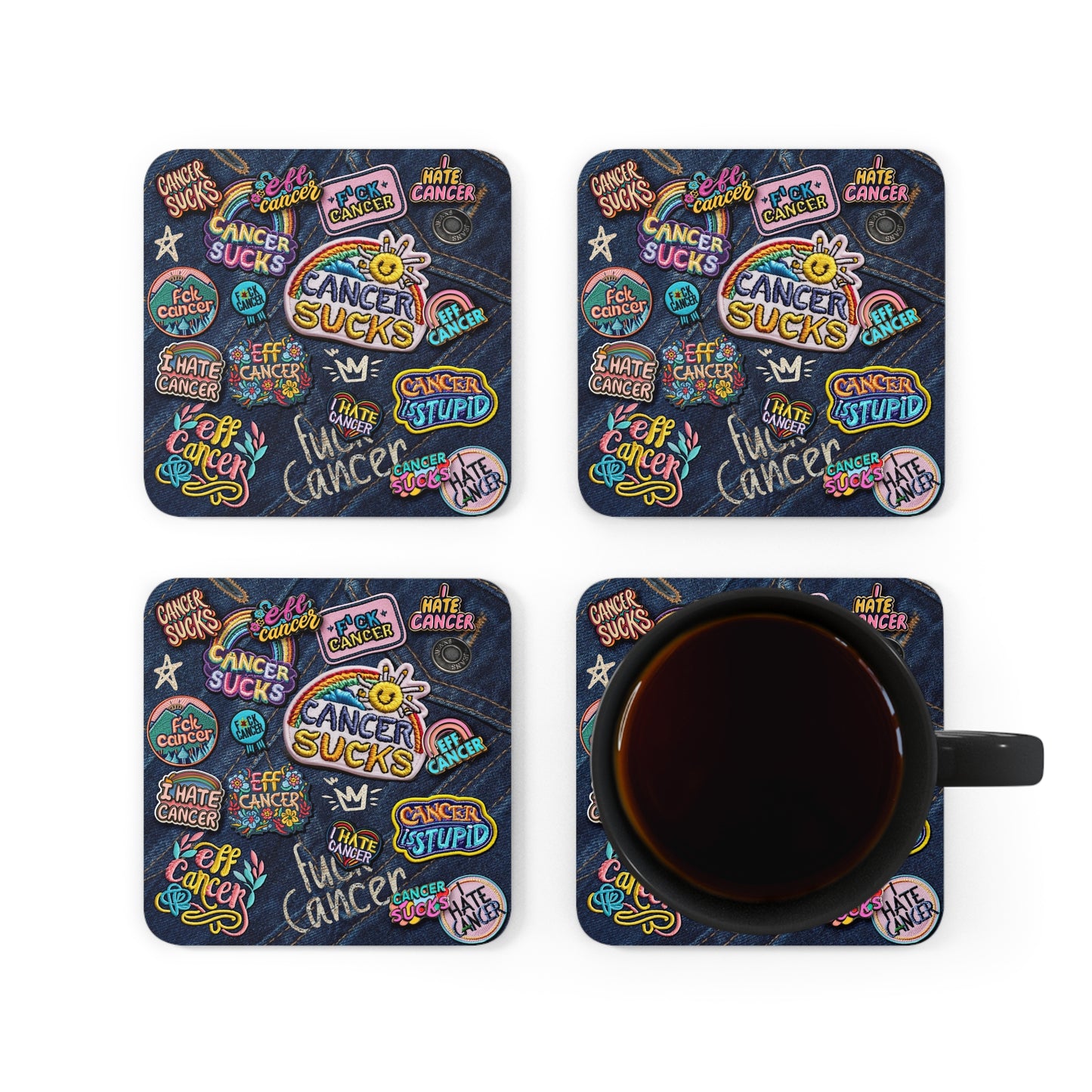 Patchy Coaster Set