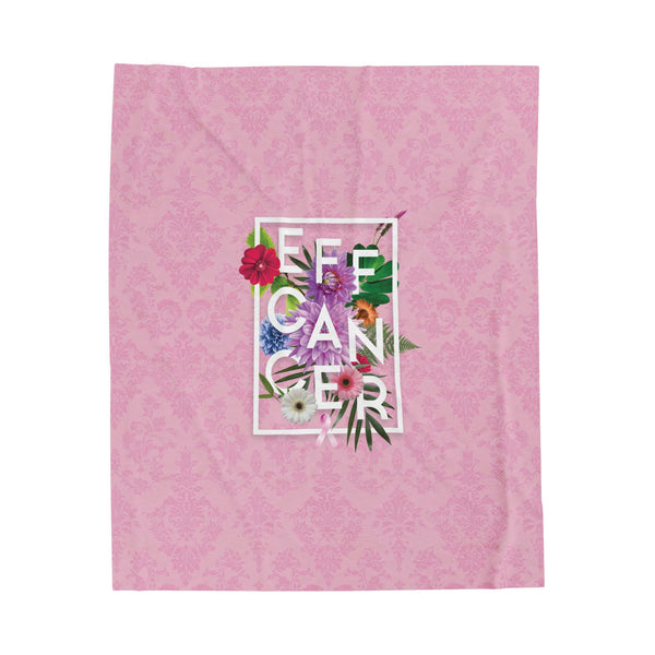 Floral Eff Plush Blanket
