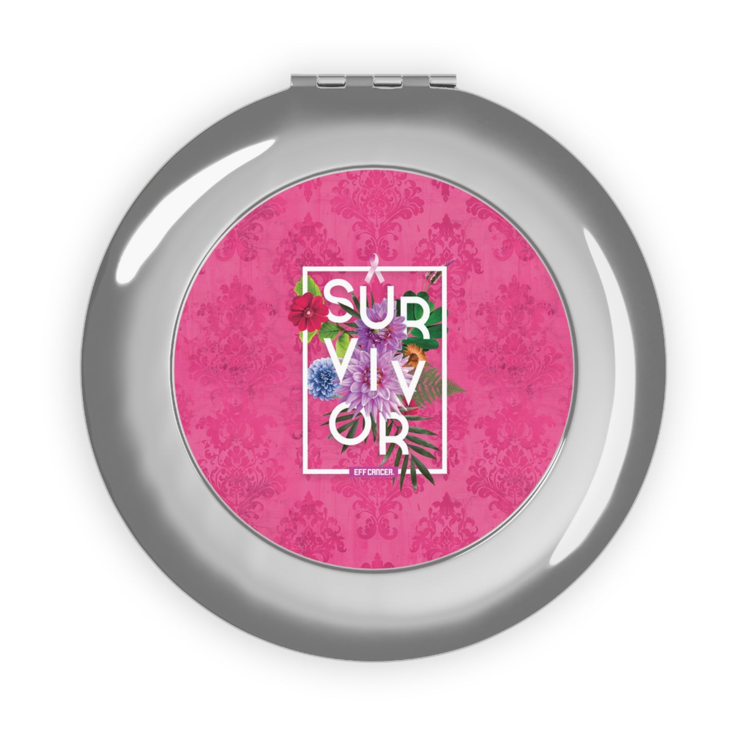 Floral Survival Travel Mirror