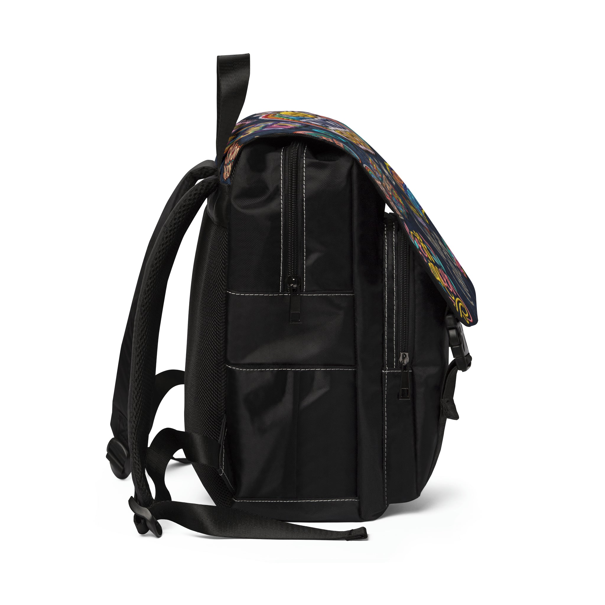 Patchy Front Flap Backpack