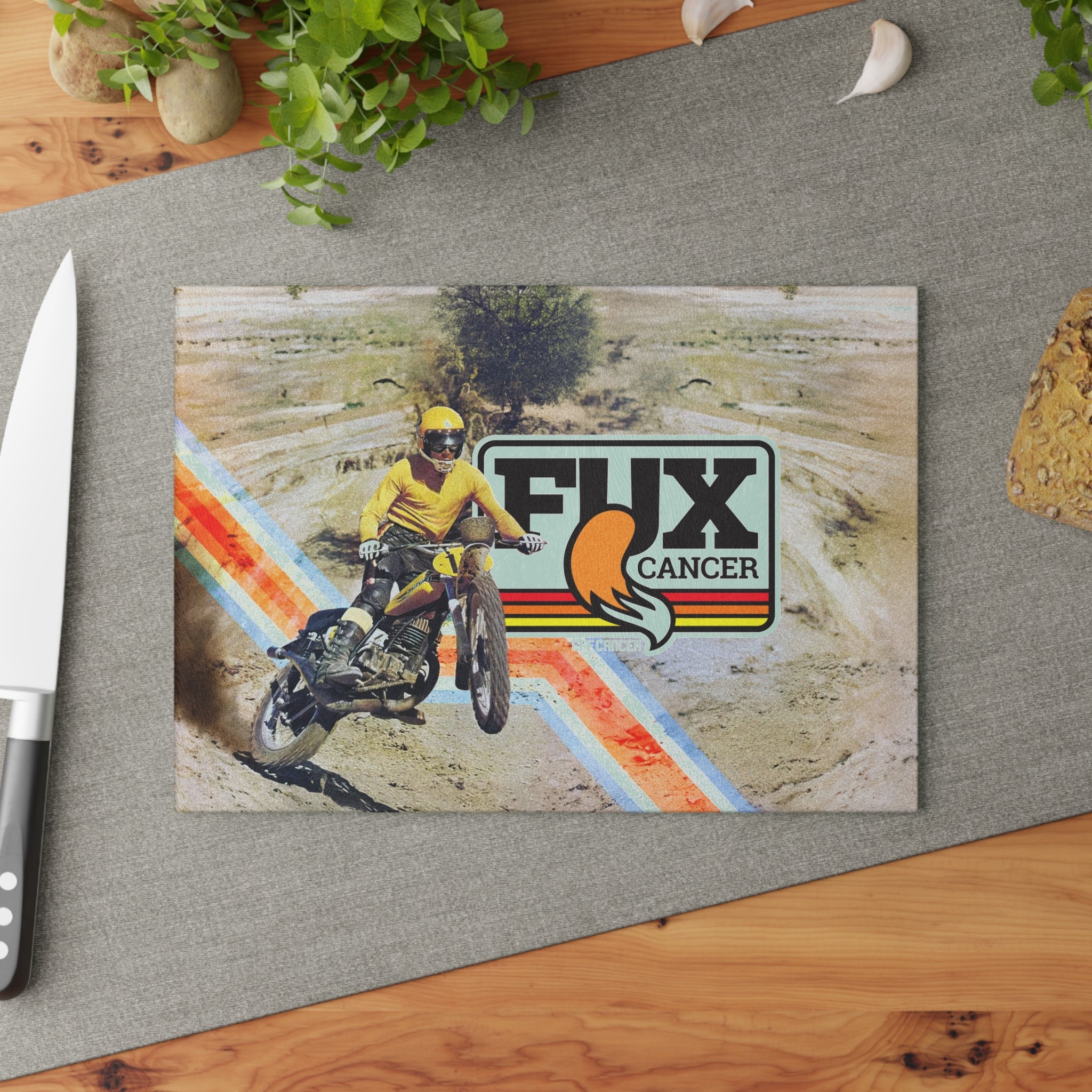 Fux Glass Cutting Board