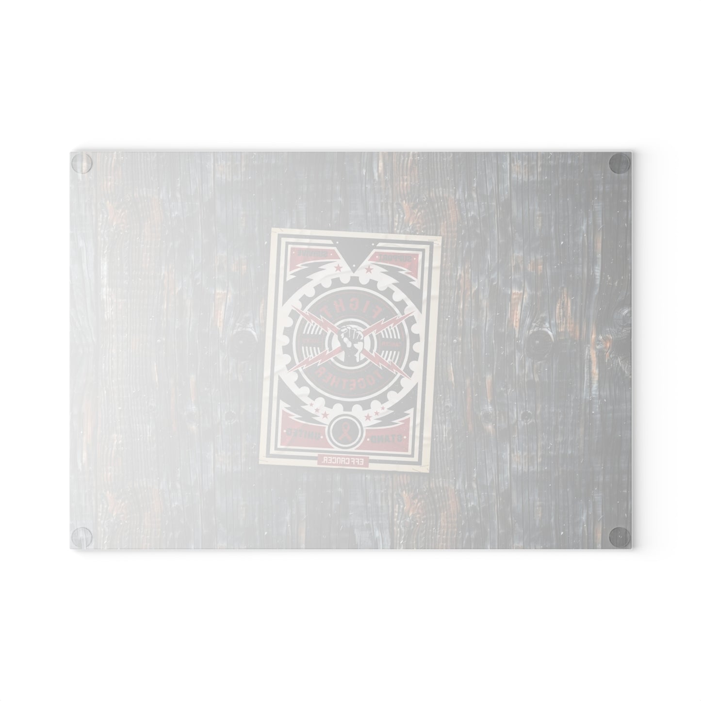 Fight Together Street Glass Cutting Board