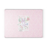 Floral Eff Glass Cutting Board