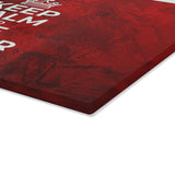 Keep Calm Glass Cutting Board