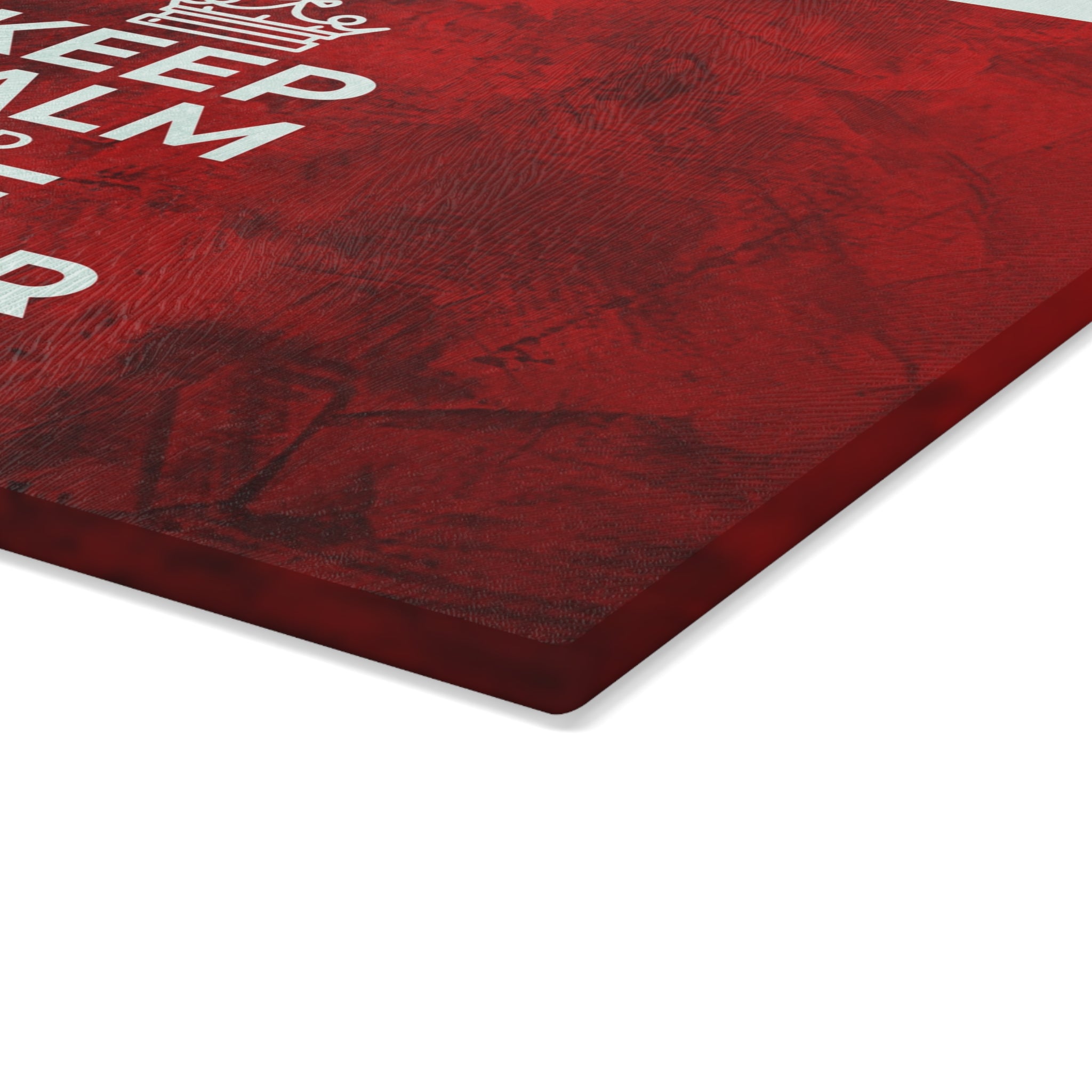 Keep Calm Glass Cutting Board