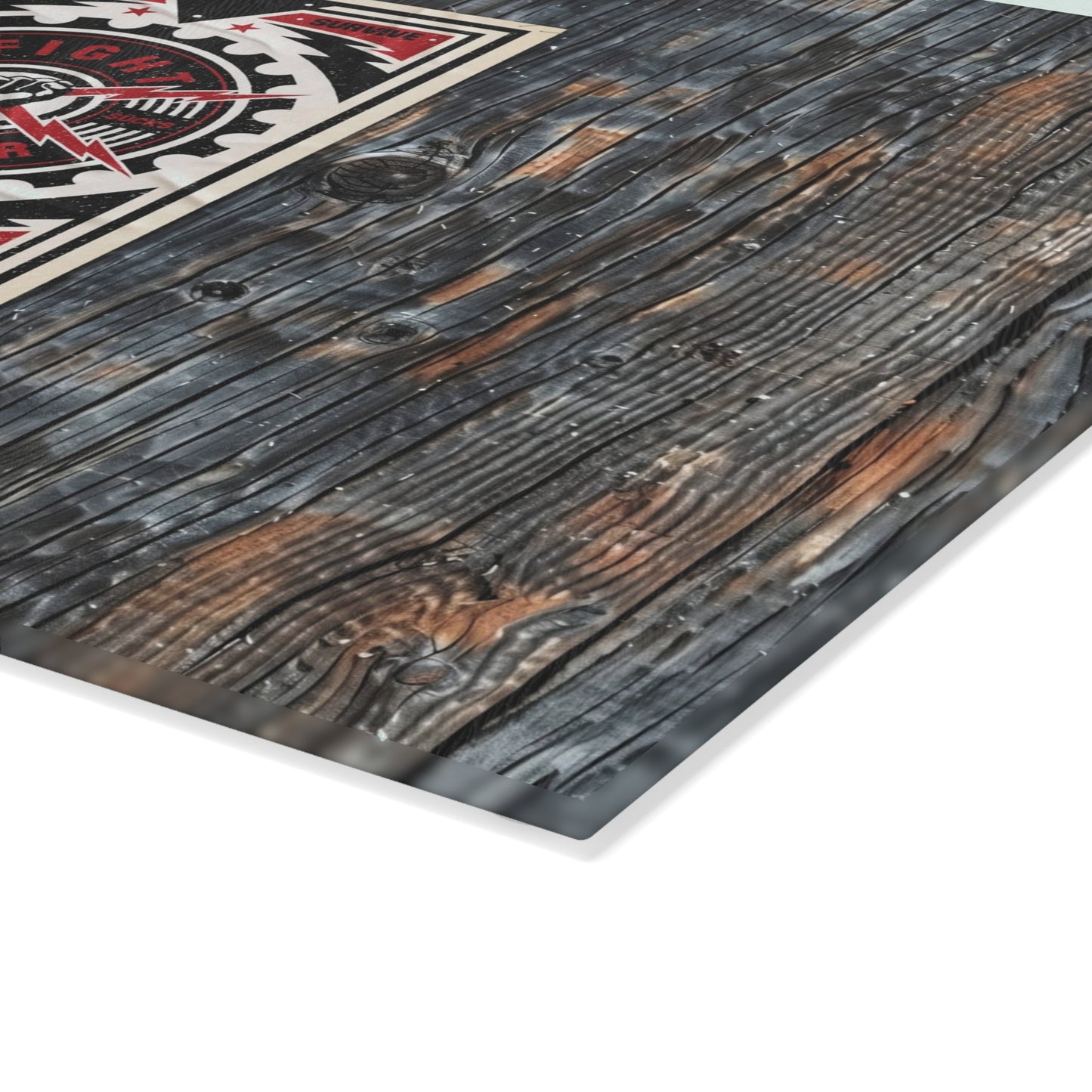 Fight Together Street Glass Cutting Board