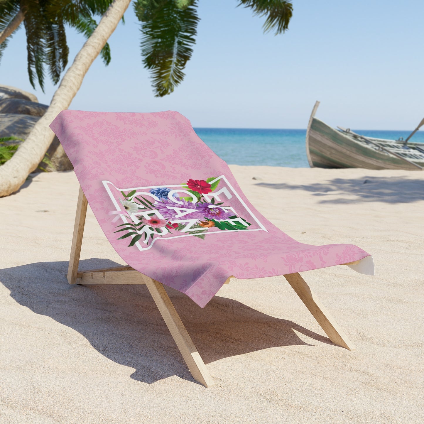 Floral Eff Beach Towel