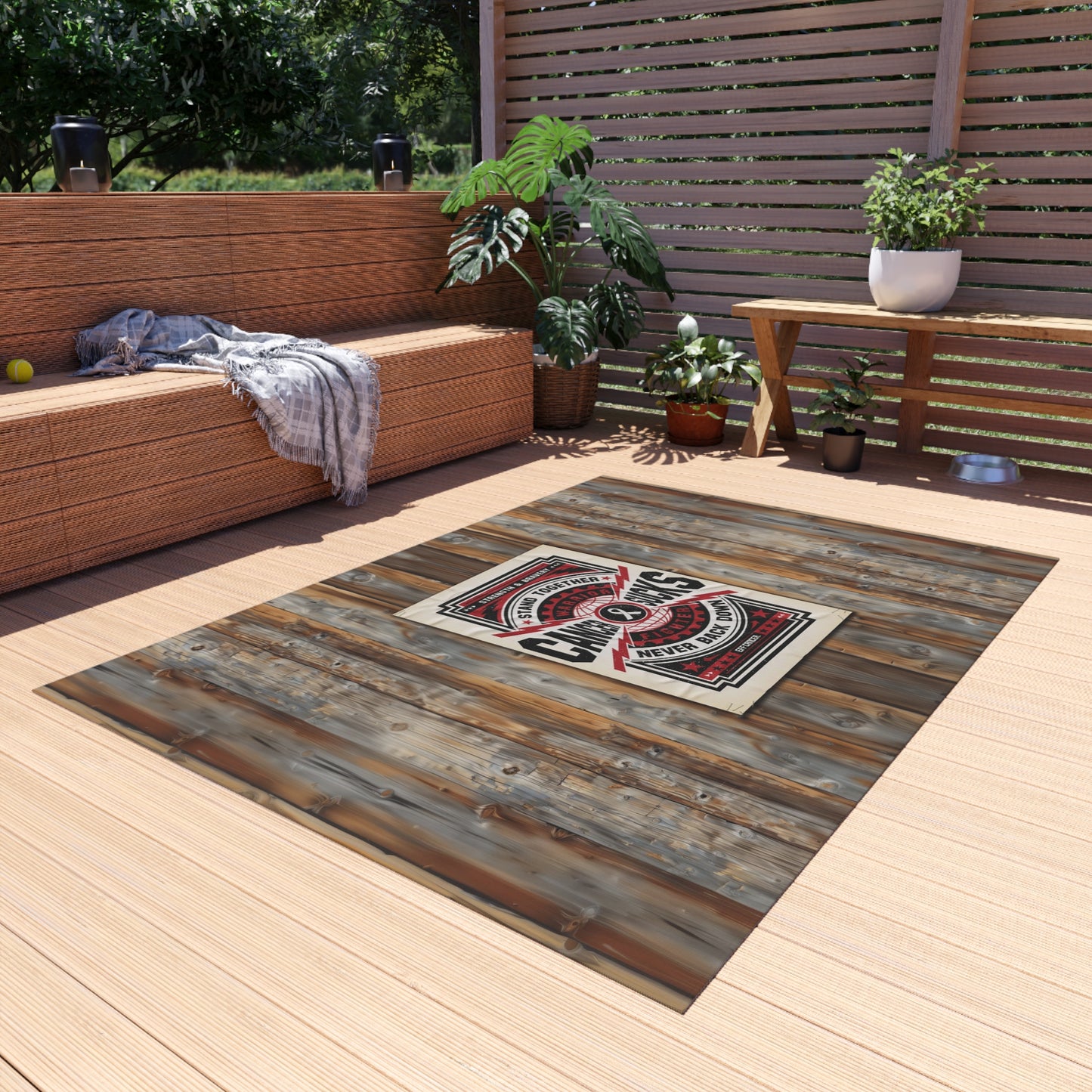 Cancer Sucks Street Outdoor Rug