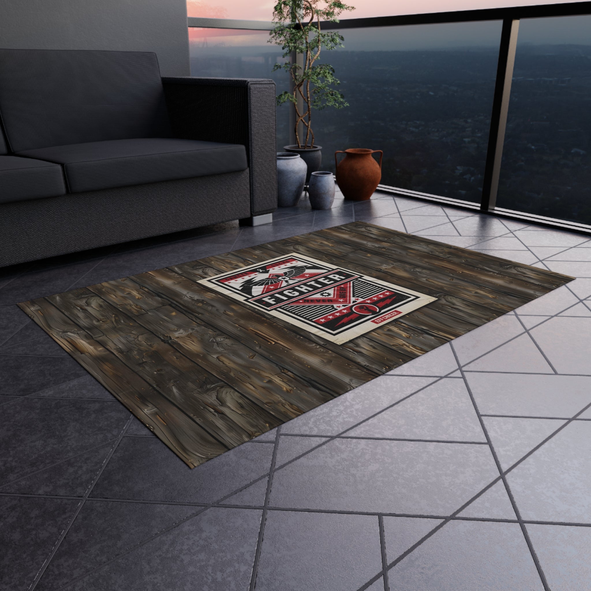 Fighter Street Outdoor Rug