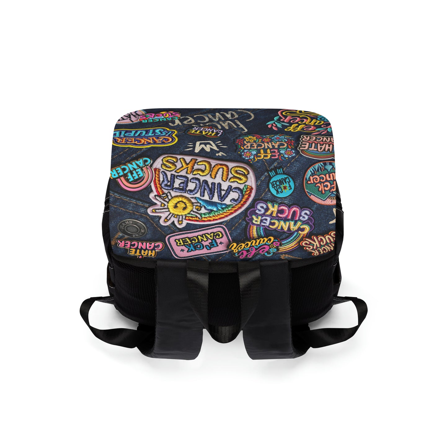 Patchy Front Flap Backpack