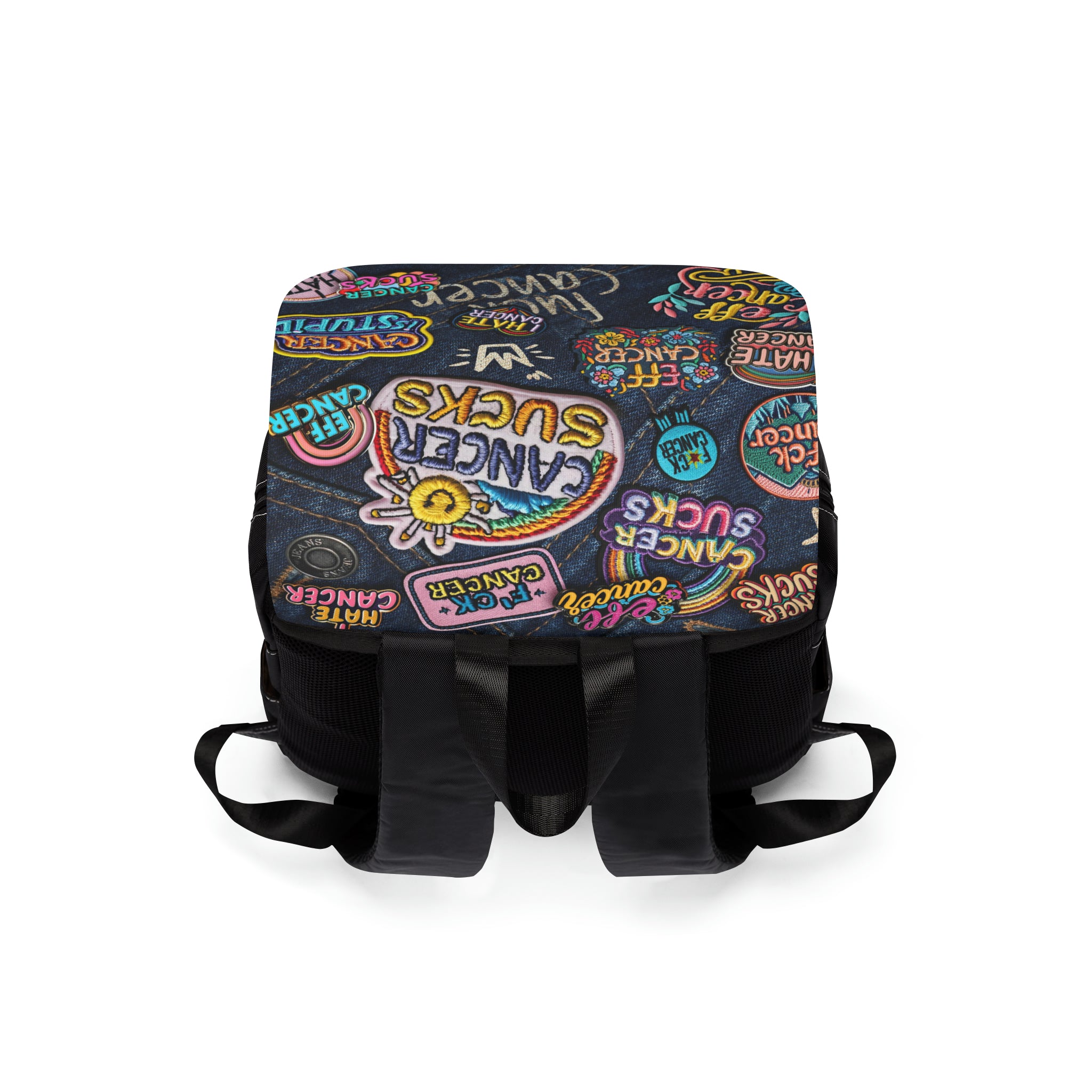 Patchy Front Flap Backpack