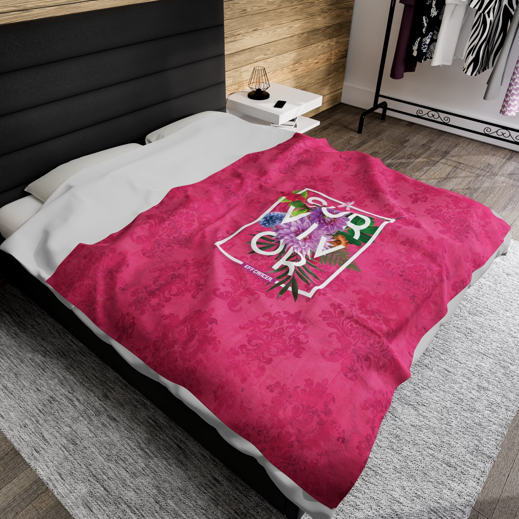 Floral Survival Plush Blanket