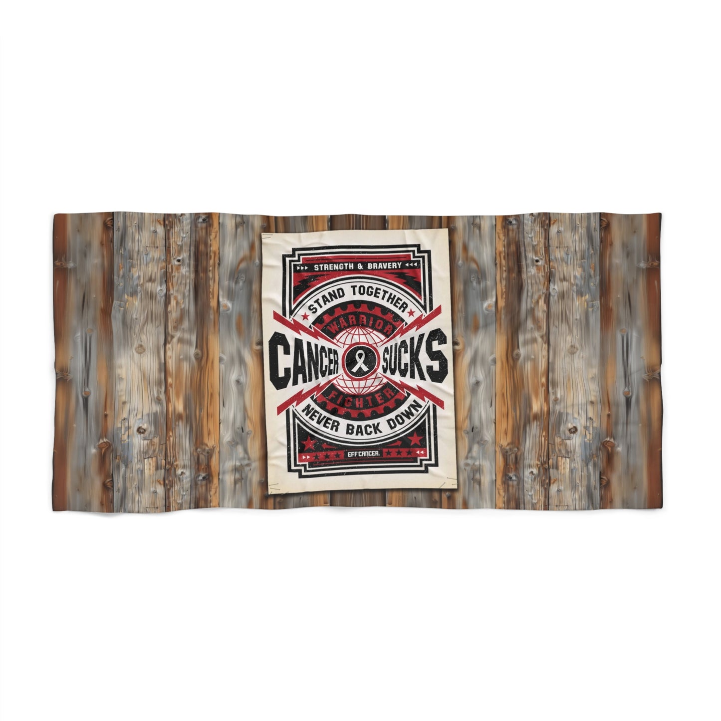 Cancer Sucks Street Beach Towel