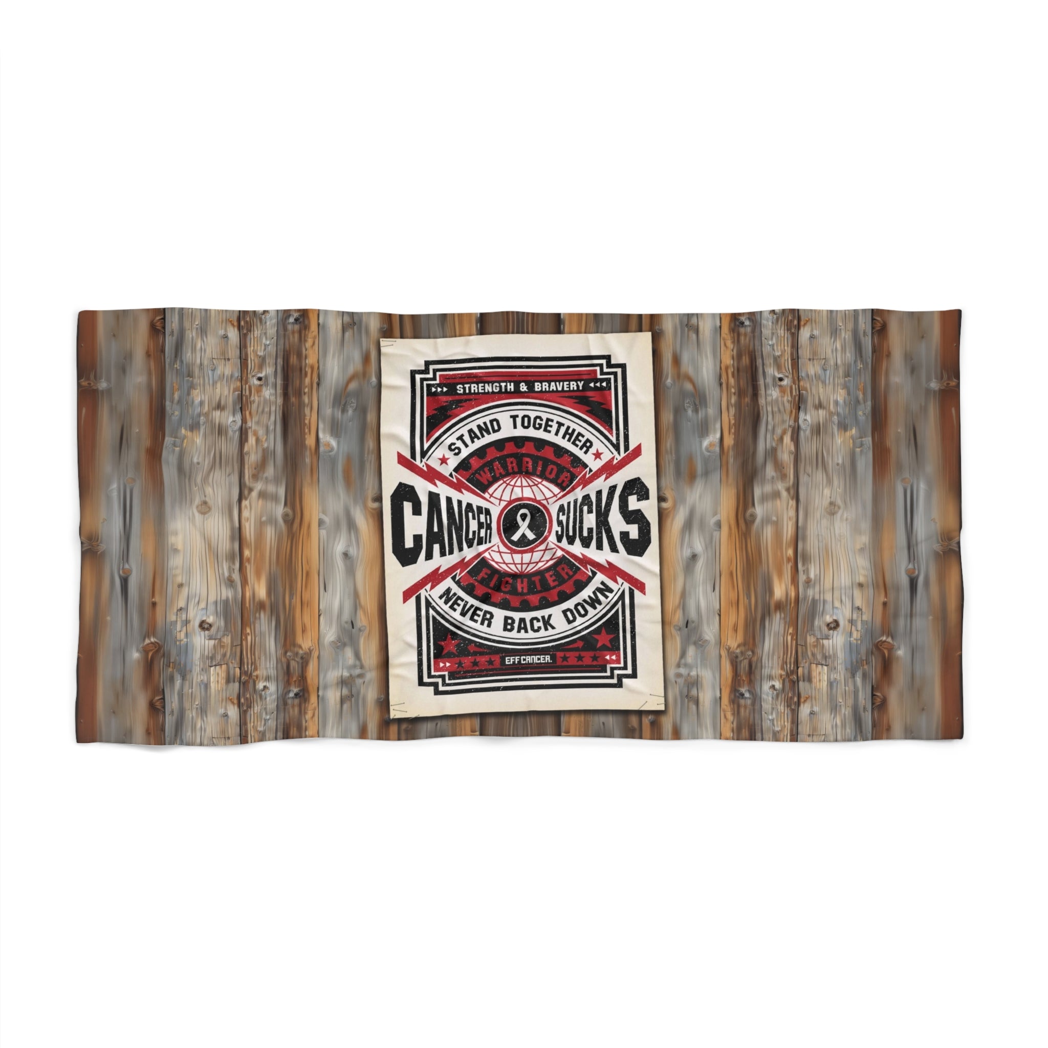 Cancer Sucks Street Beach Towel