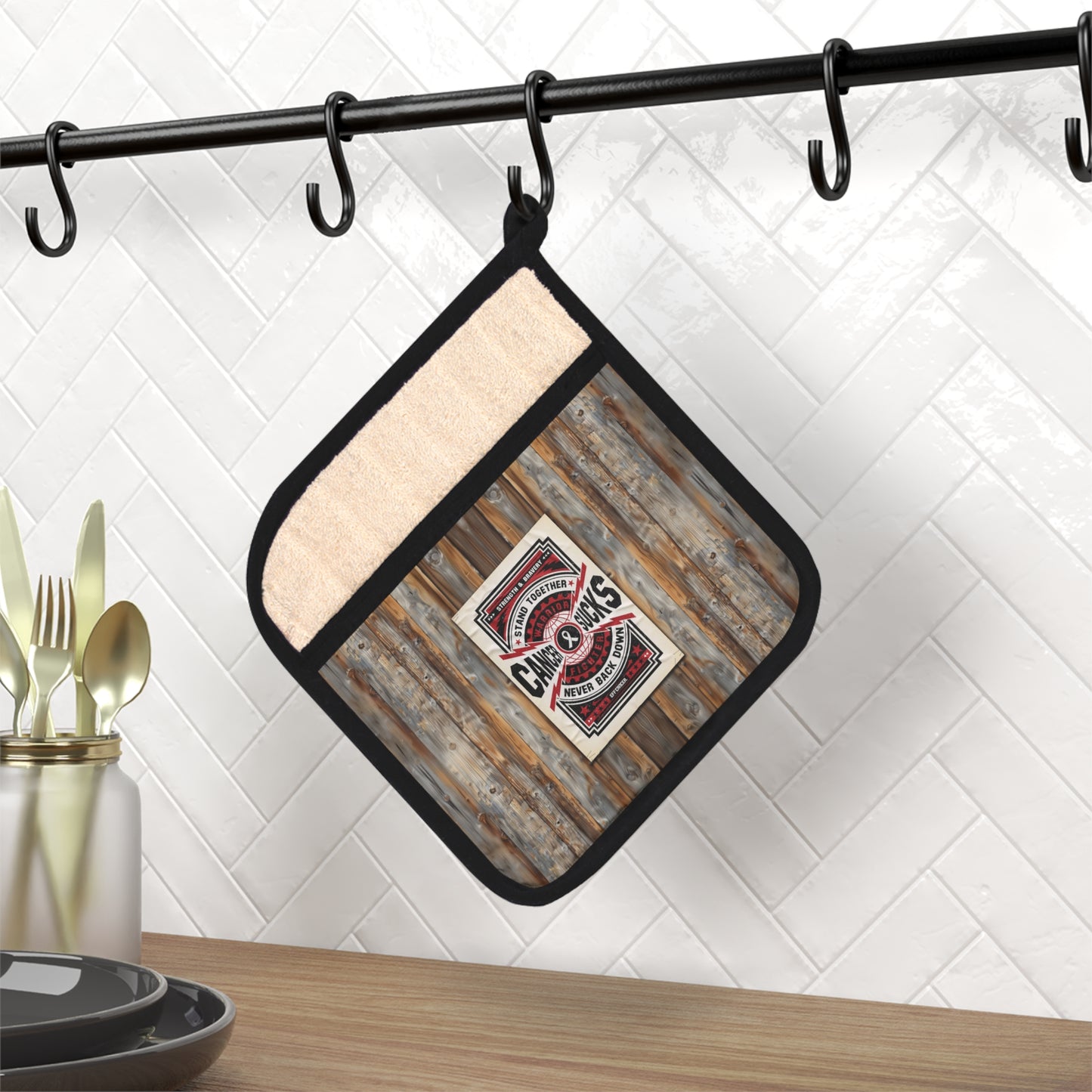 Cancer Sucks Street Pot Holder