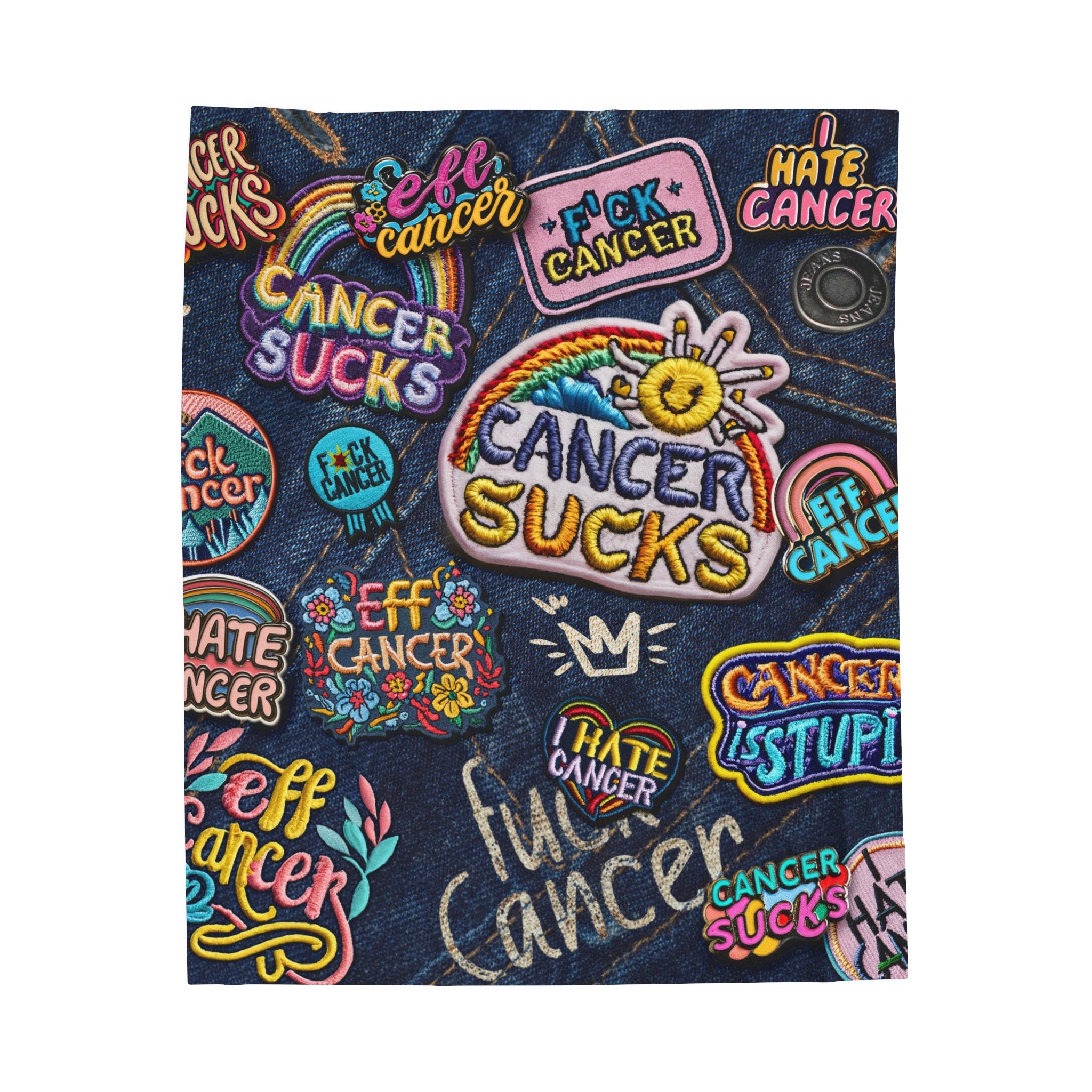 Patchy Plush Blanket