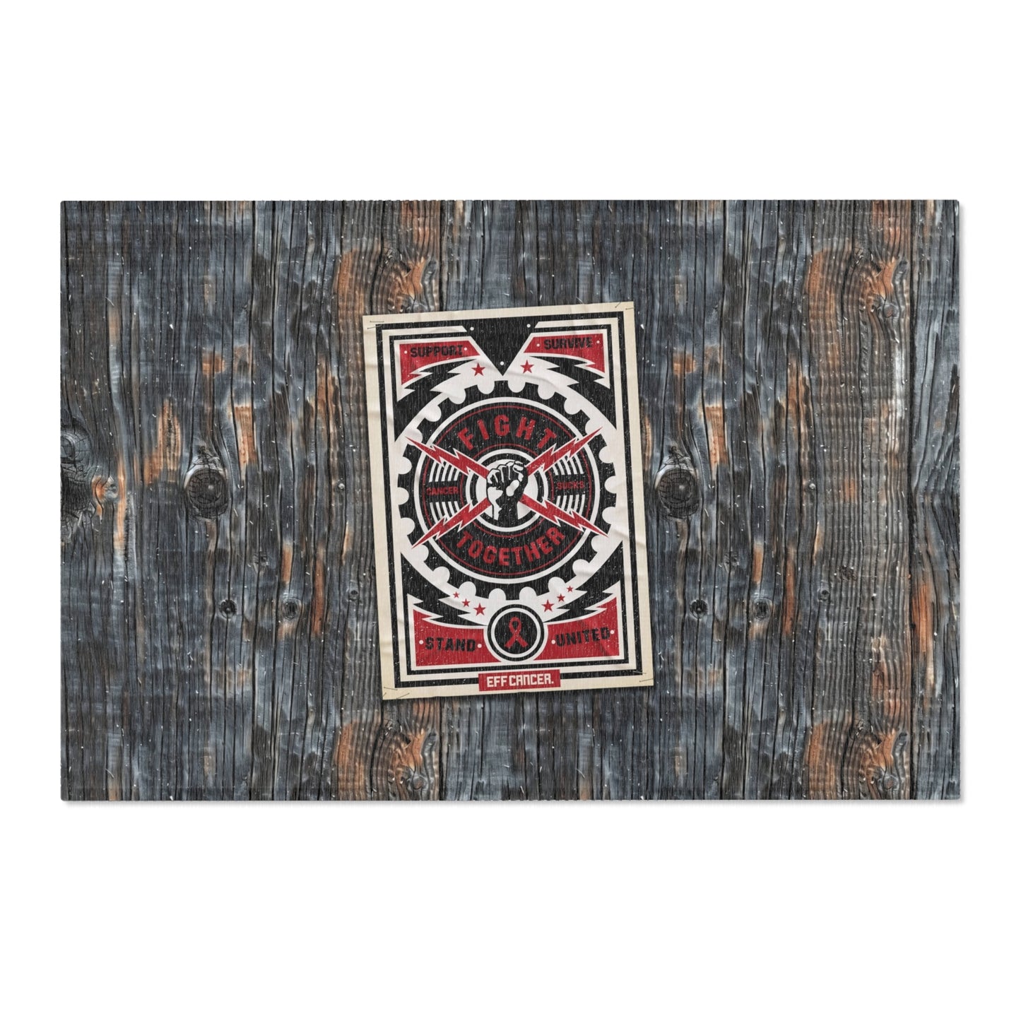 Fight Together Street Area Rug