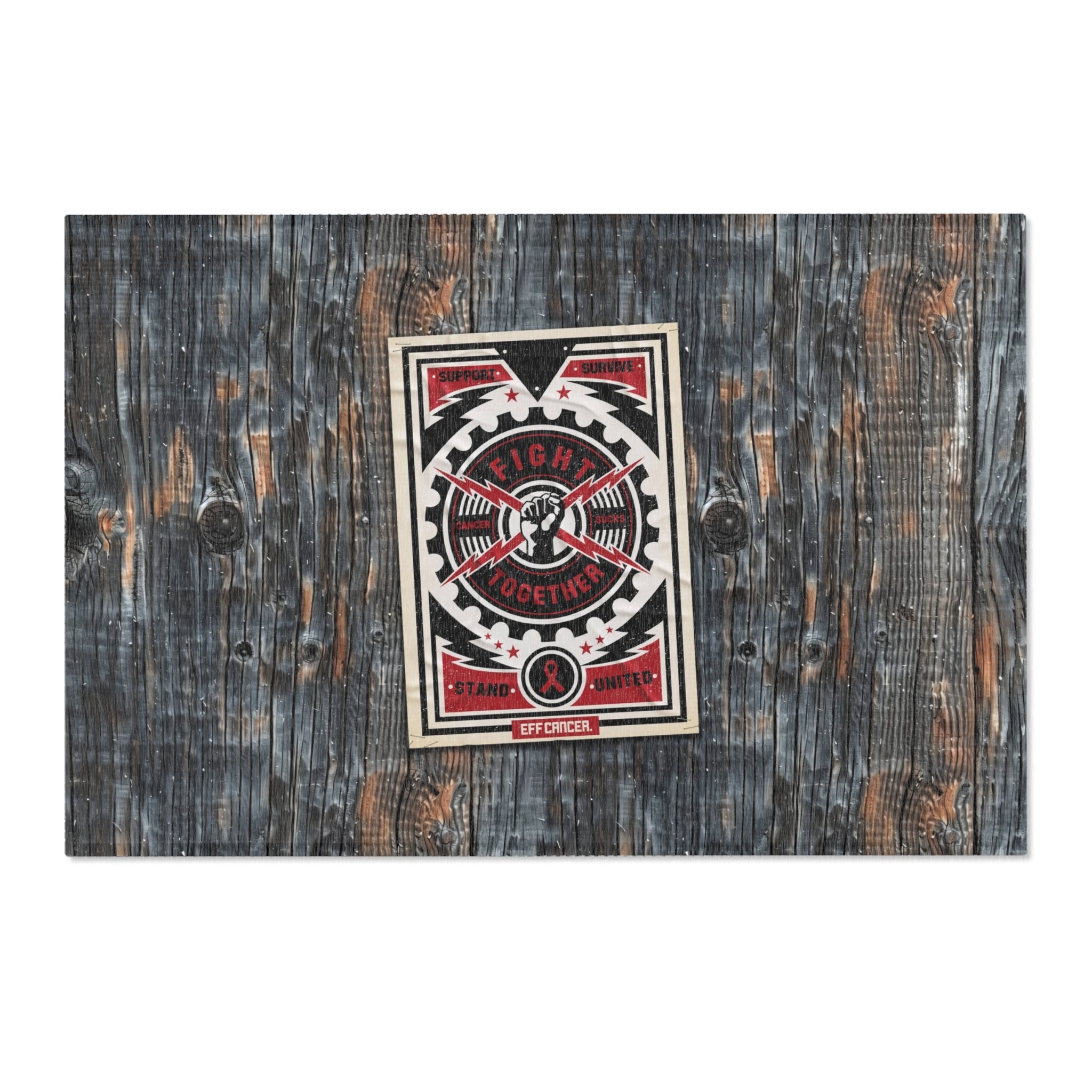Fight Together Street Area Rug