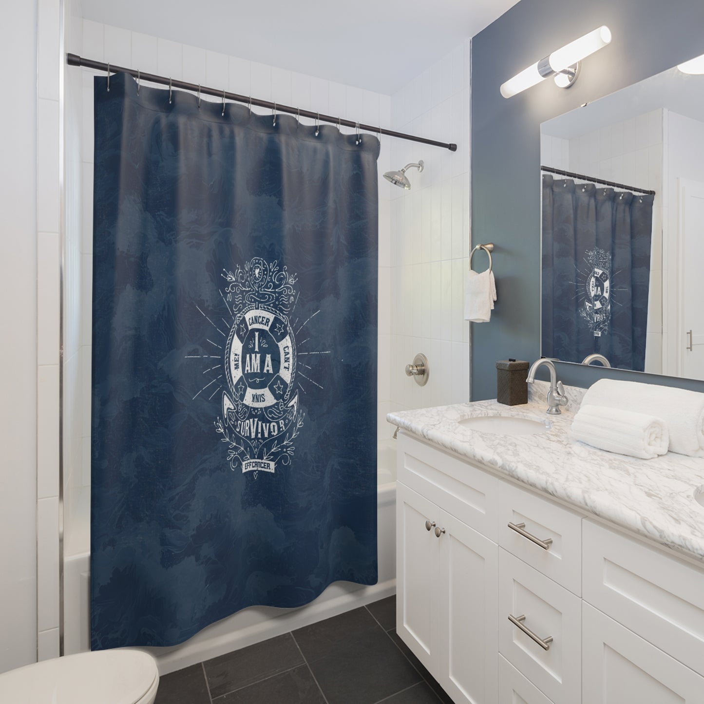 Never Sink Shower Curtain